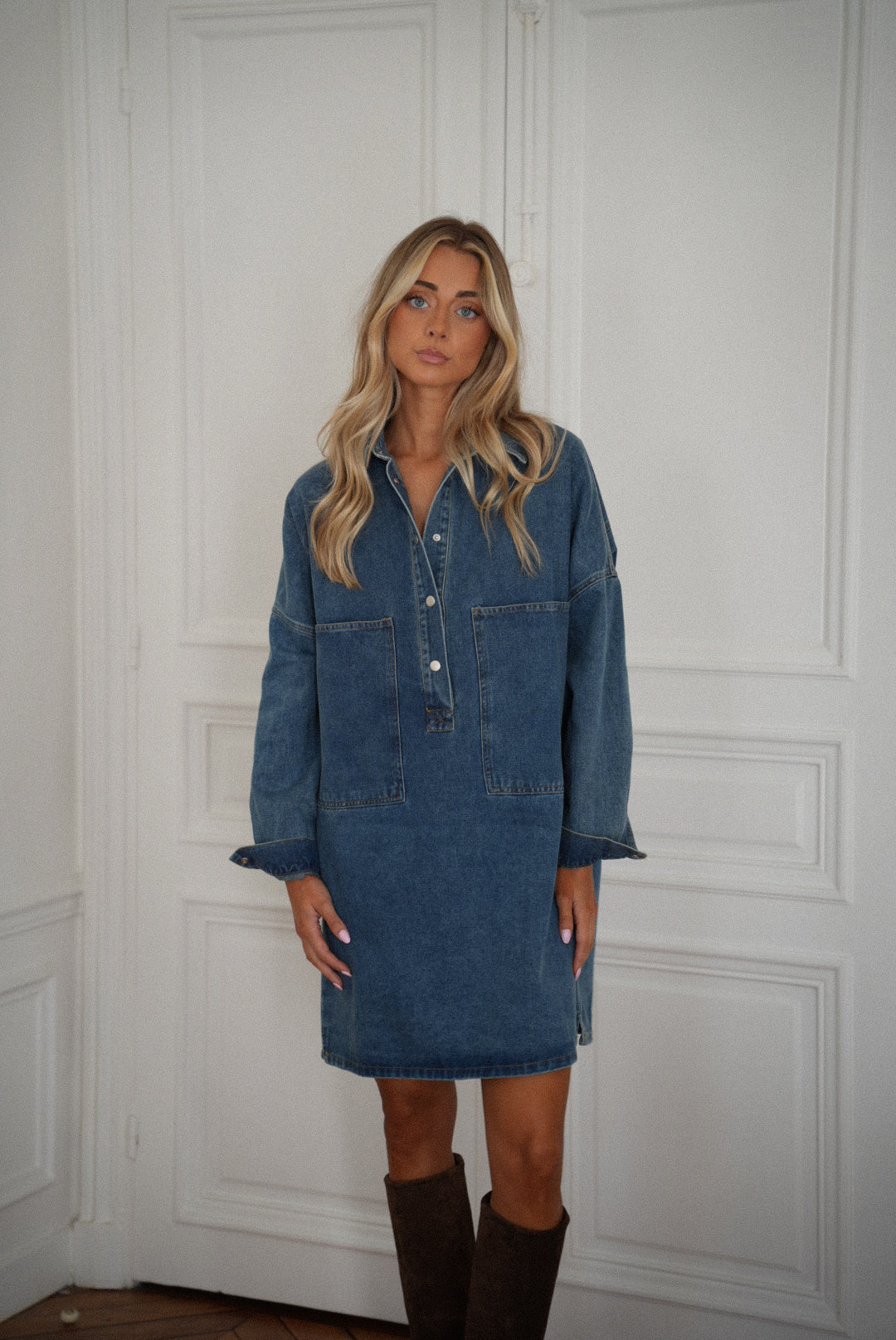 Sateen bleue - Robe en jean