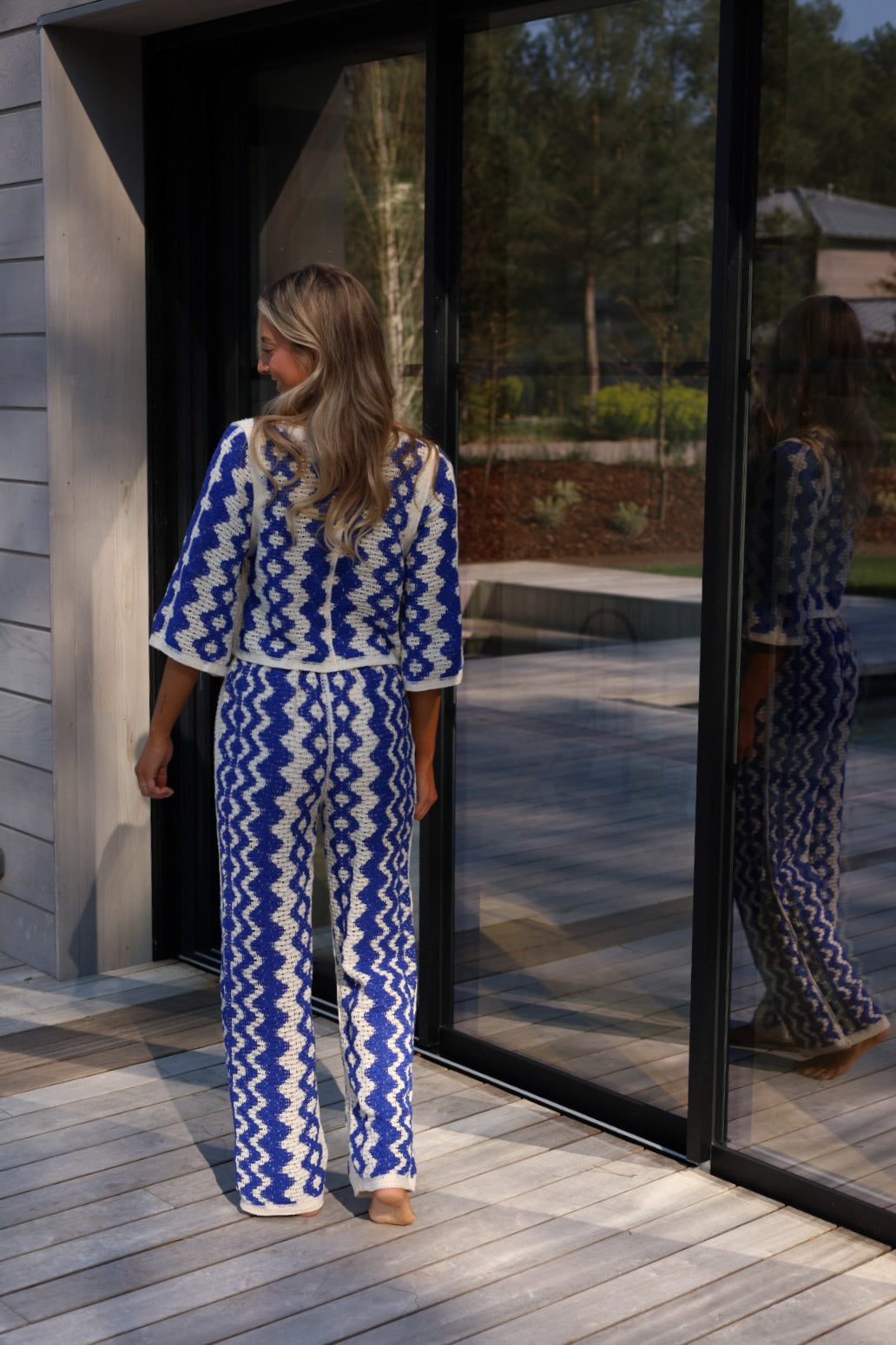 Candice bleu - Ensemble crochet