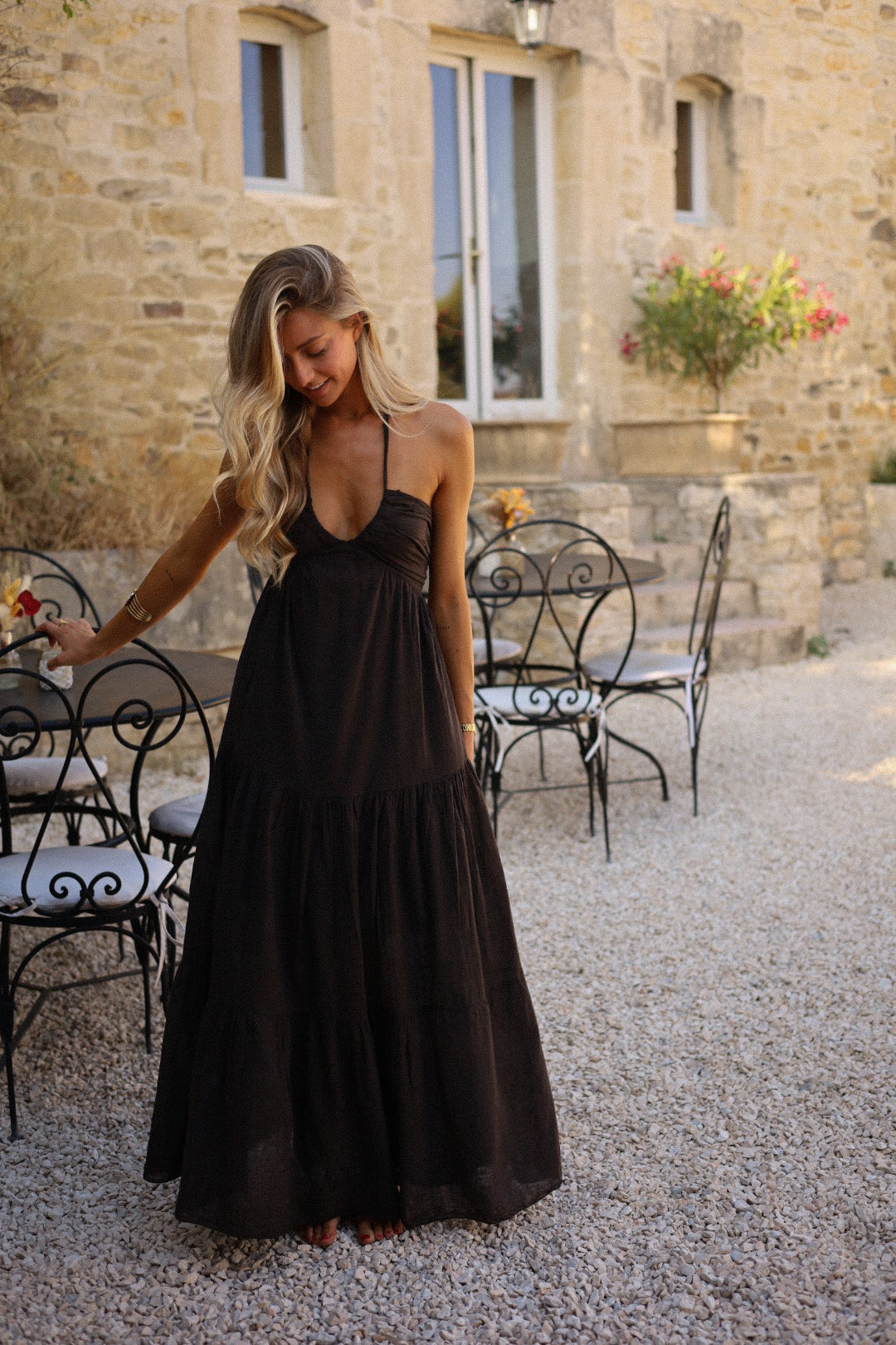 Kity marron - Robe longue