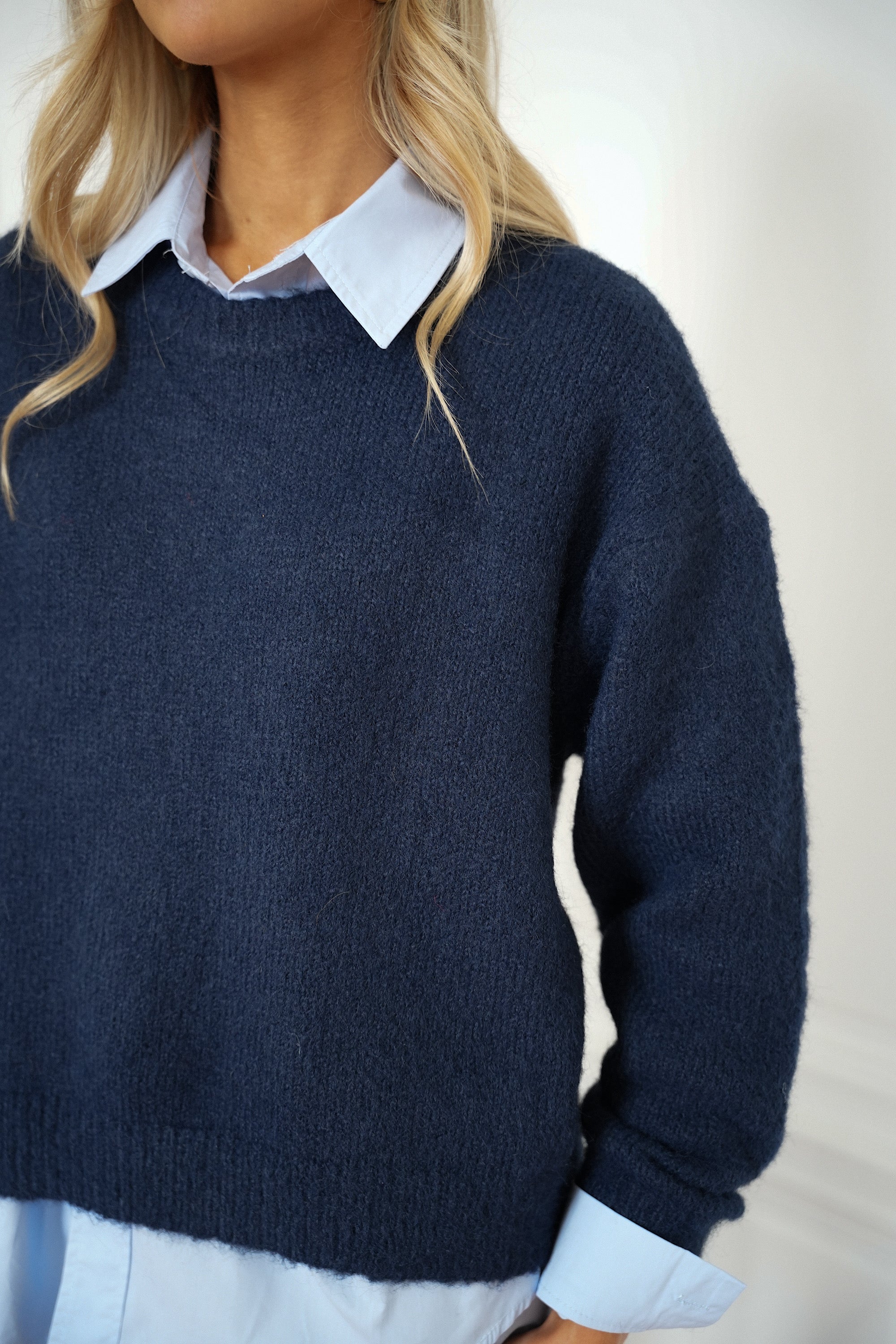 Leny marine - Pull doux