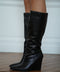 Enora noires - Bottes en similicuir