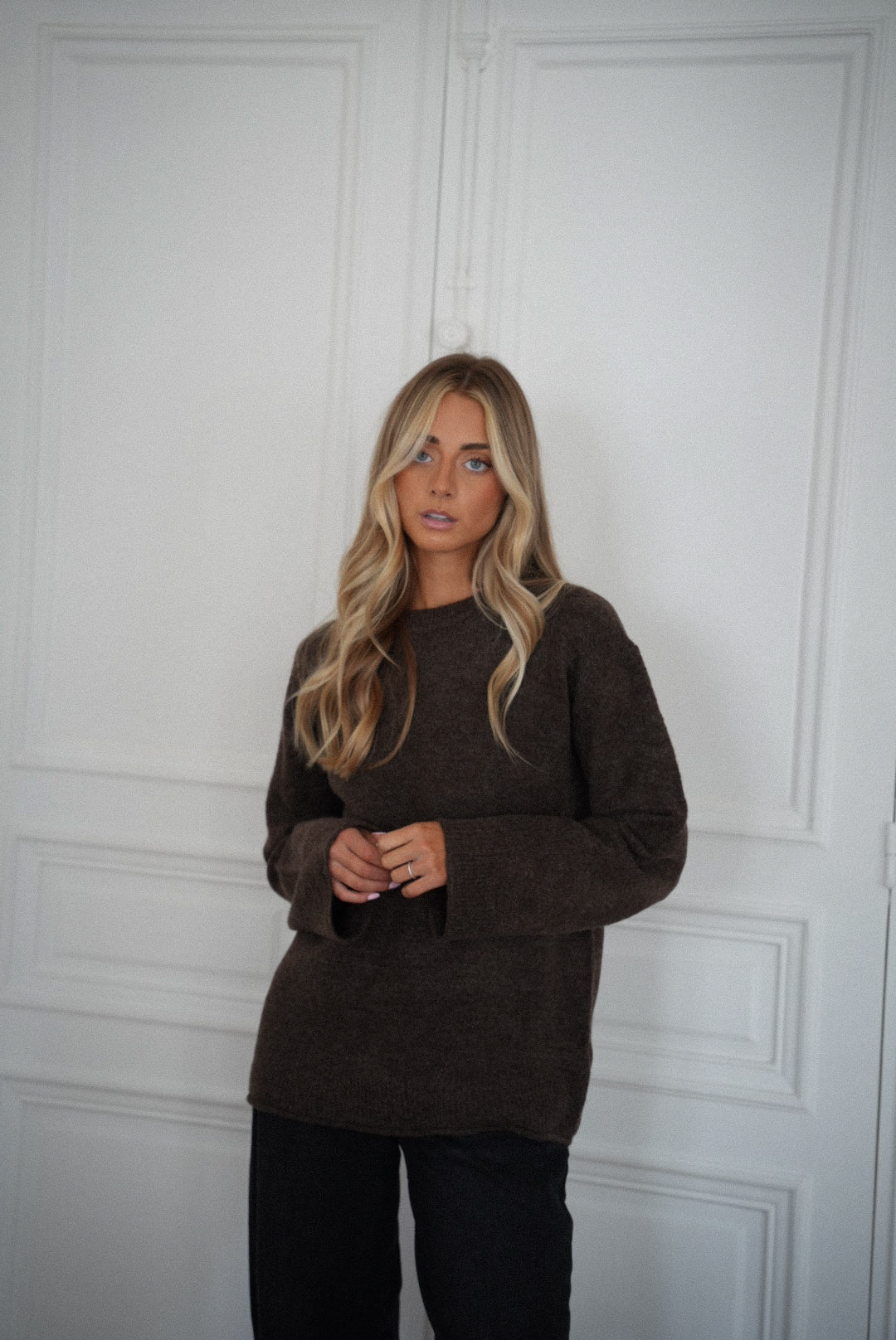 Tess taupe Pull doux - Main Image