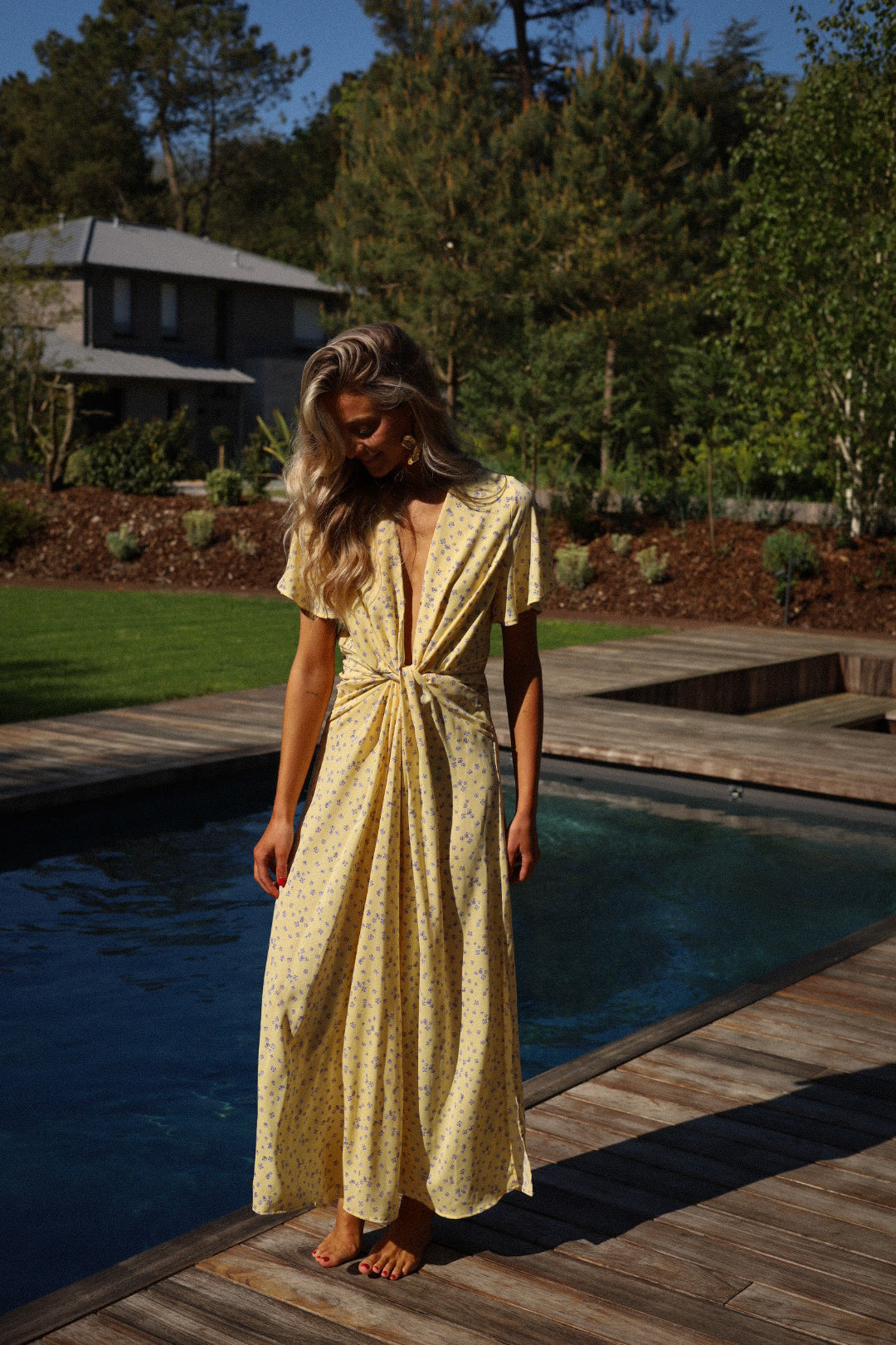 Capucine jaune - Robe fleurie