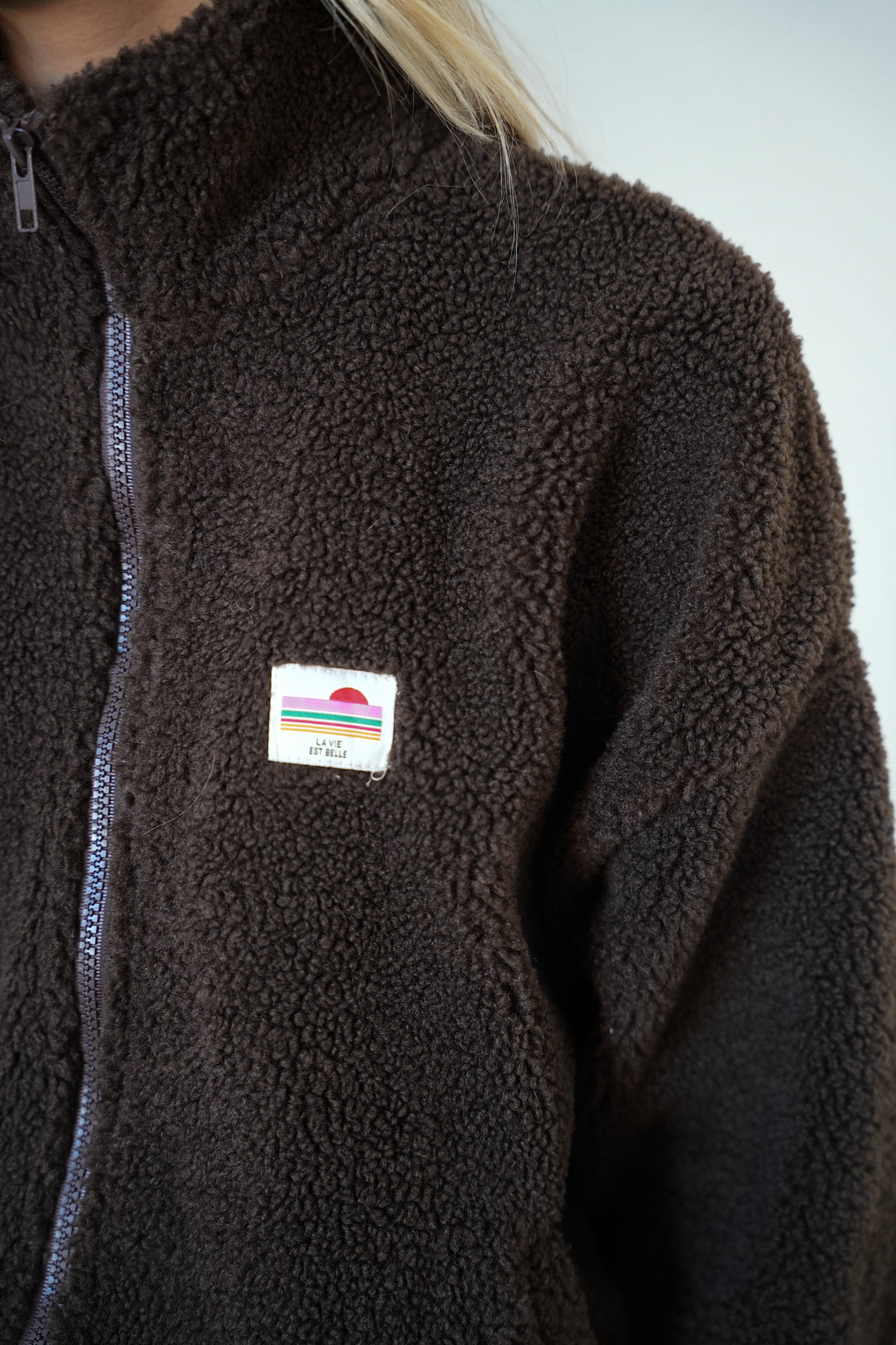 Lydie chocolat - Veste polaire