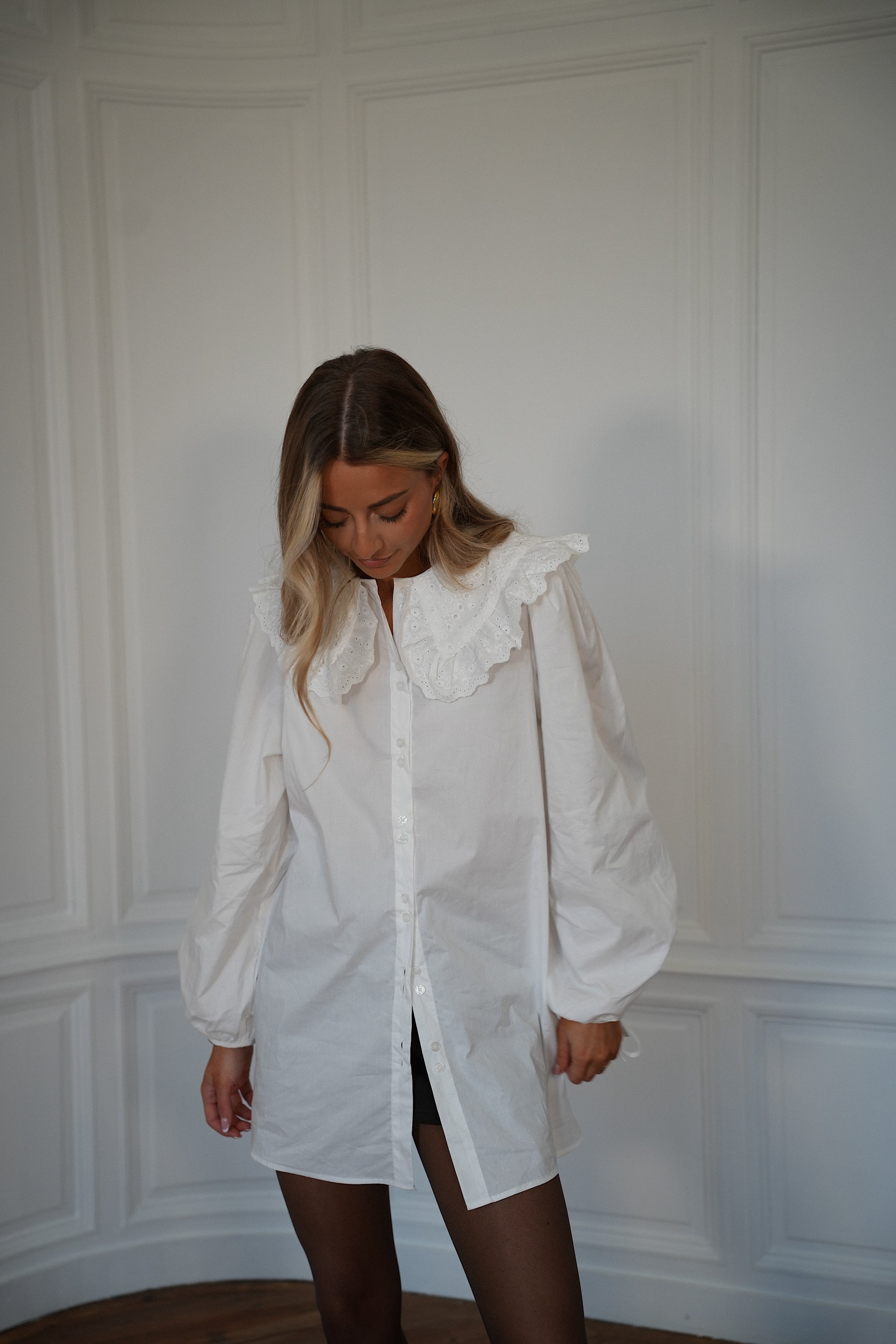 Nola blanche - Chemise longue