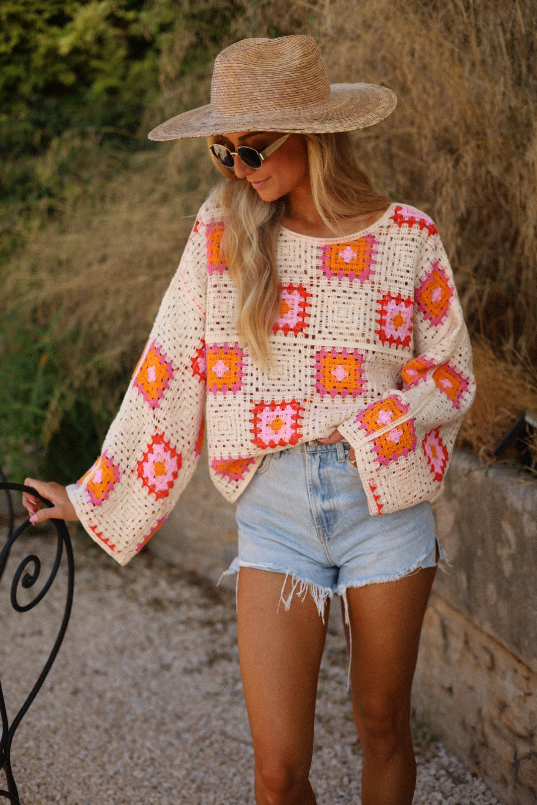 Ermione coloré - Pull crochet