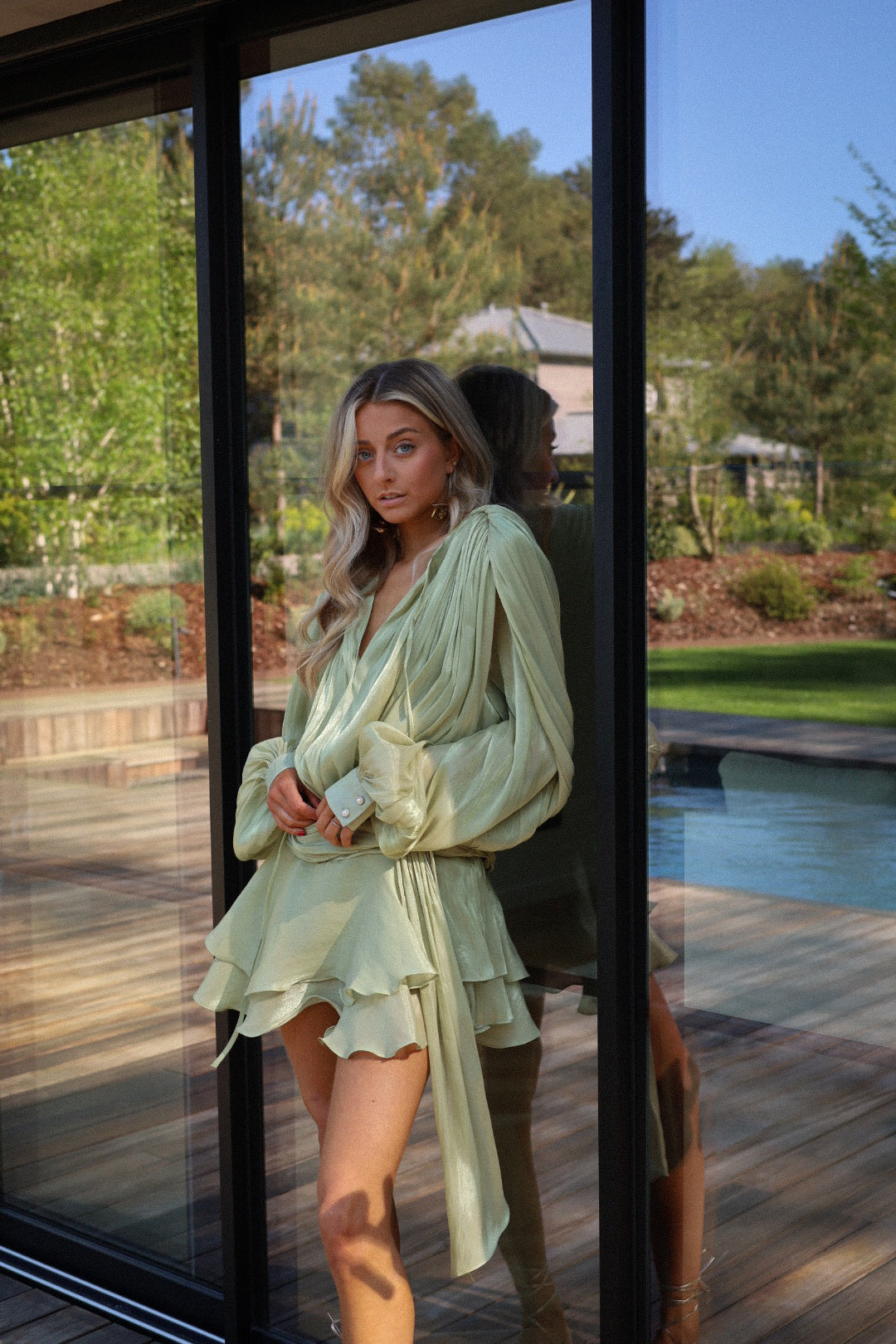 Katie verte - Robe fluide