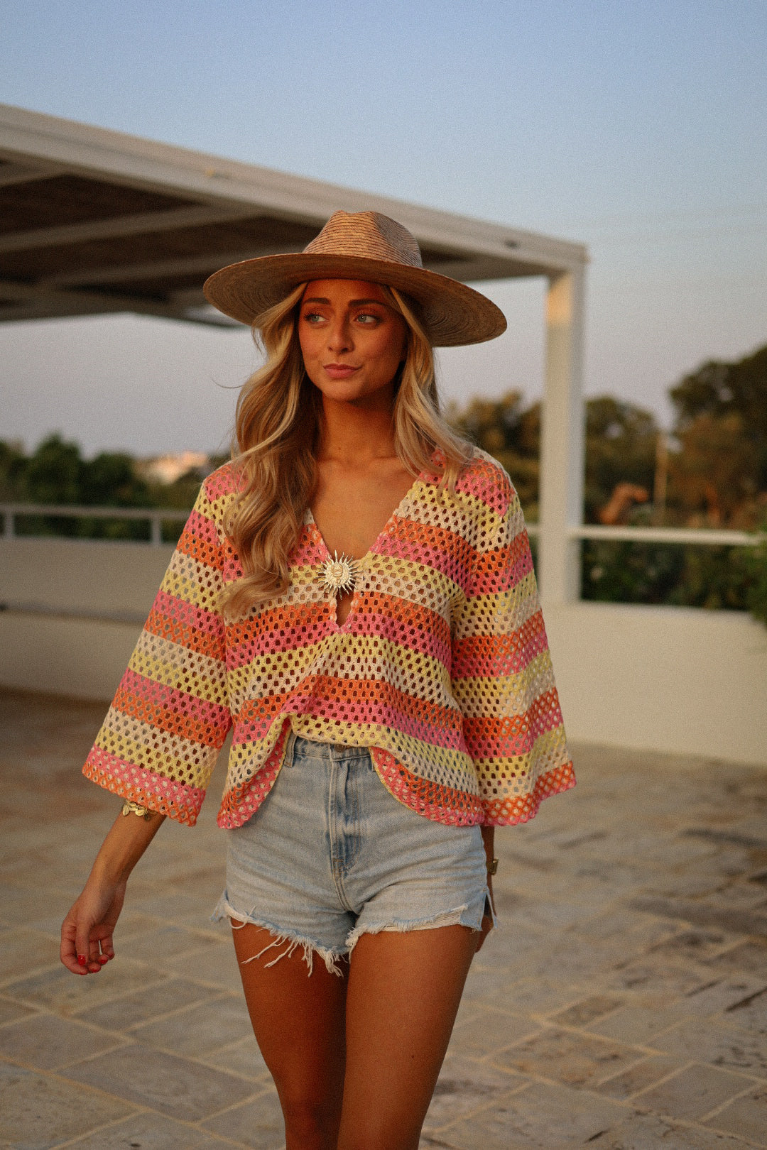 Simon coloré - Blouse crochet