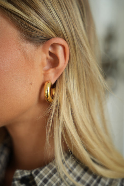 Suny dorées - Boucles d’oreilles acier