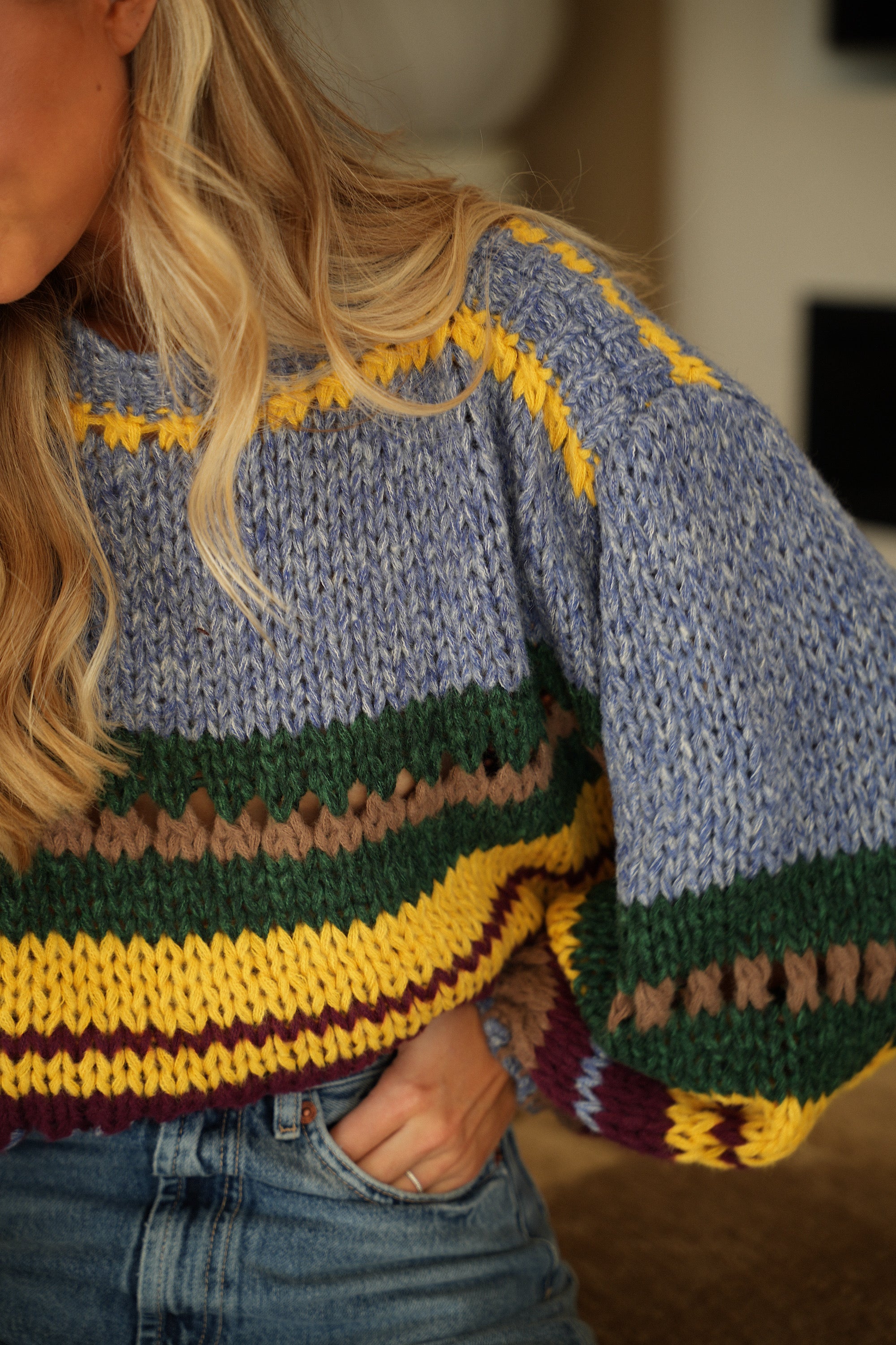 Belly coloré - Pull en maille