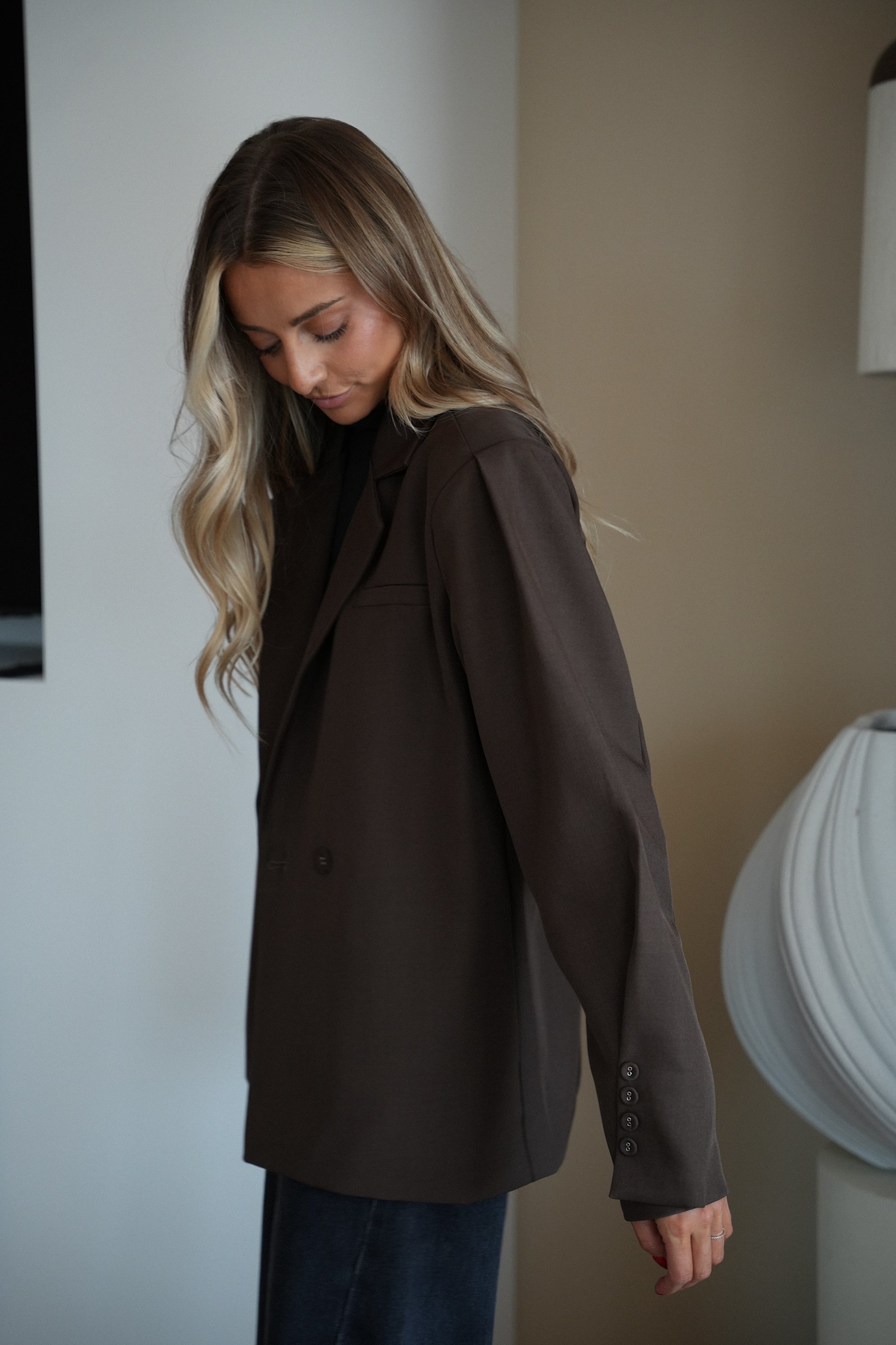 Dorothée chocolat - Veste blazer