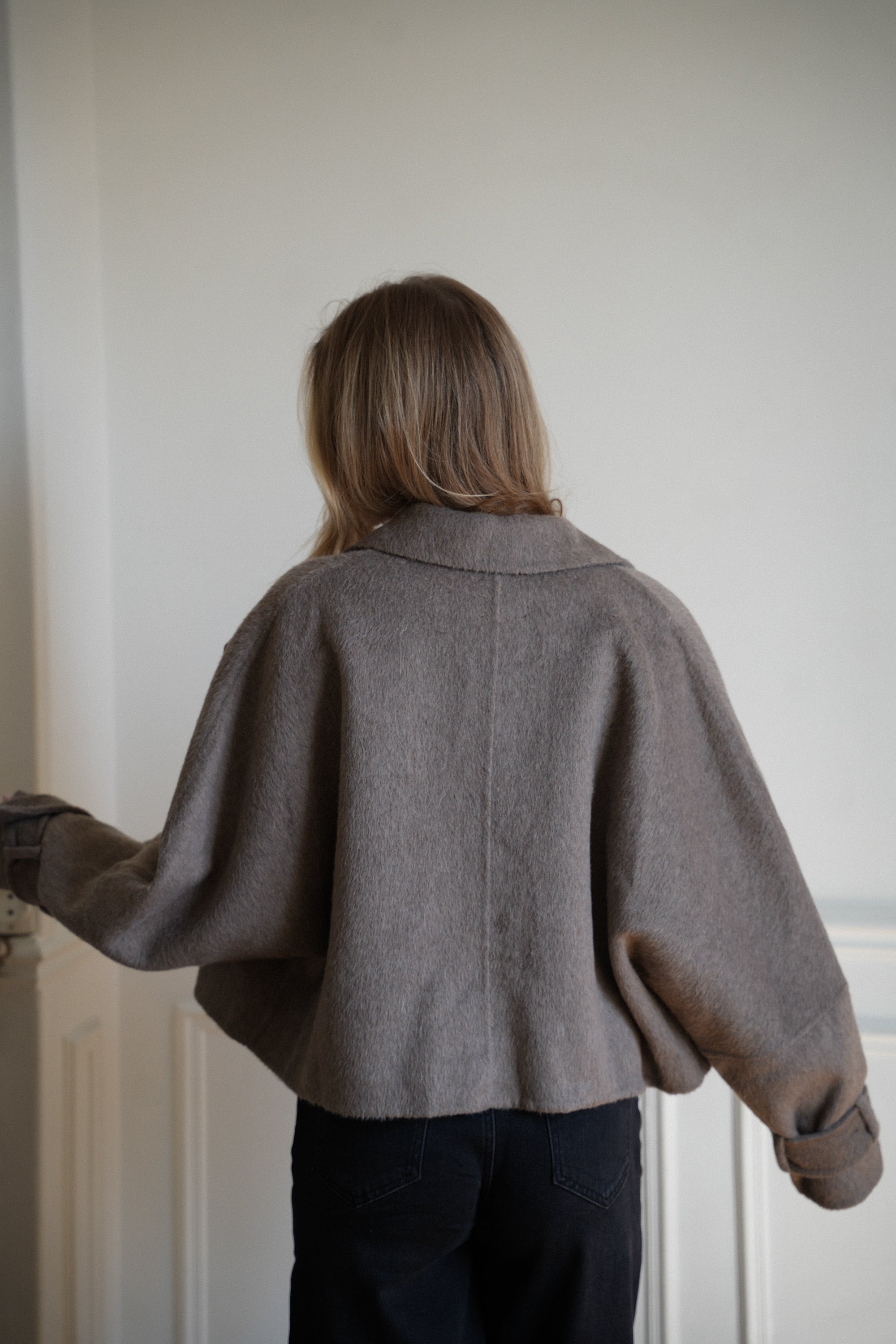 Malone taupe - Veste en laine