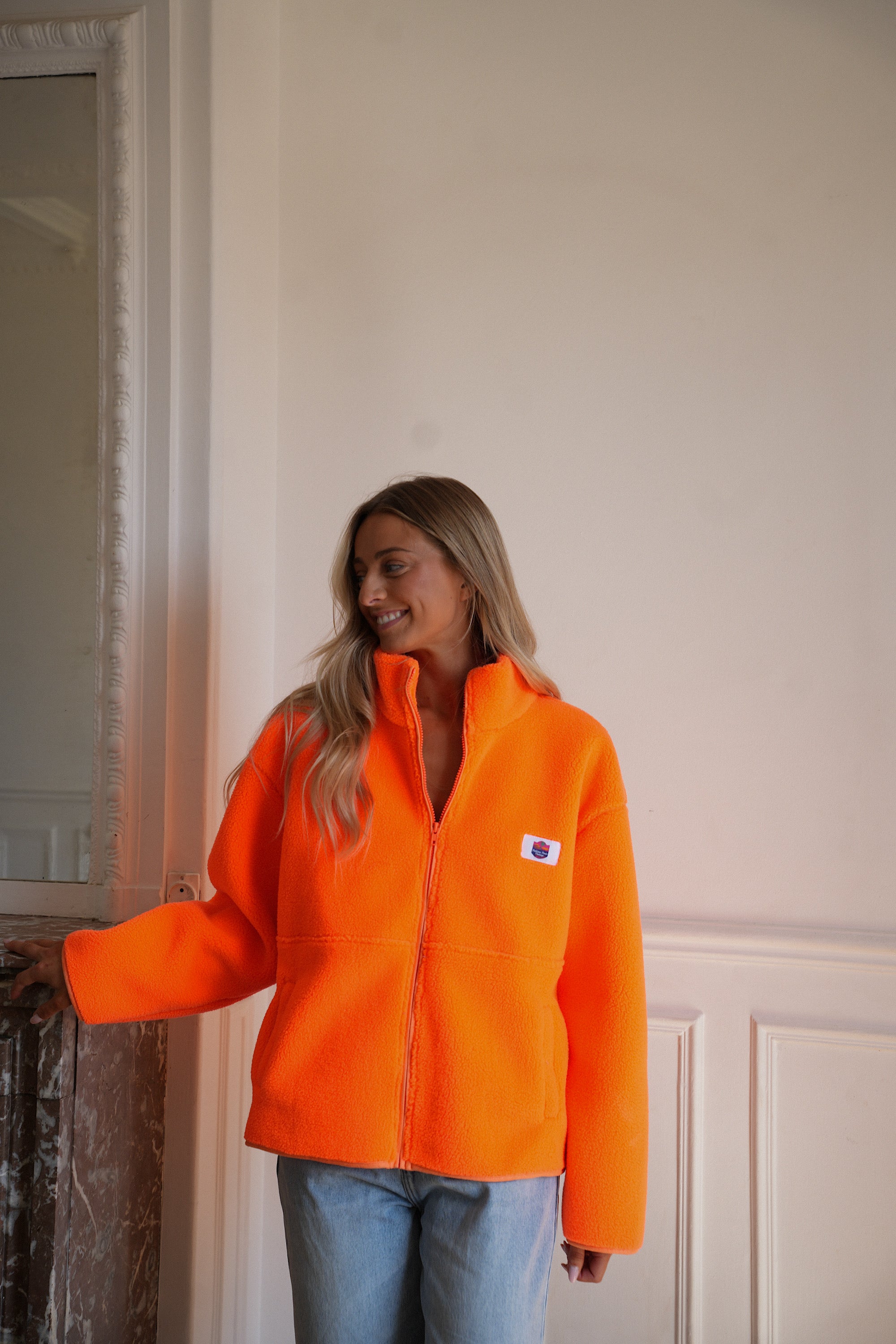 Olya orange - Veste polaire