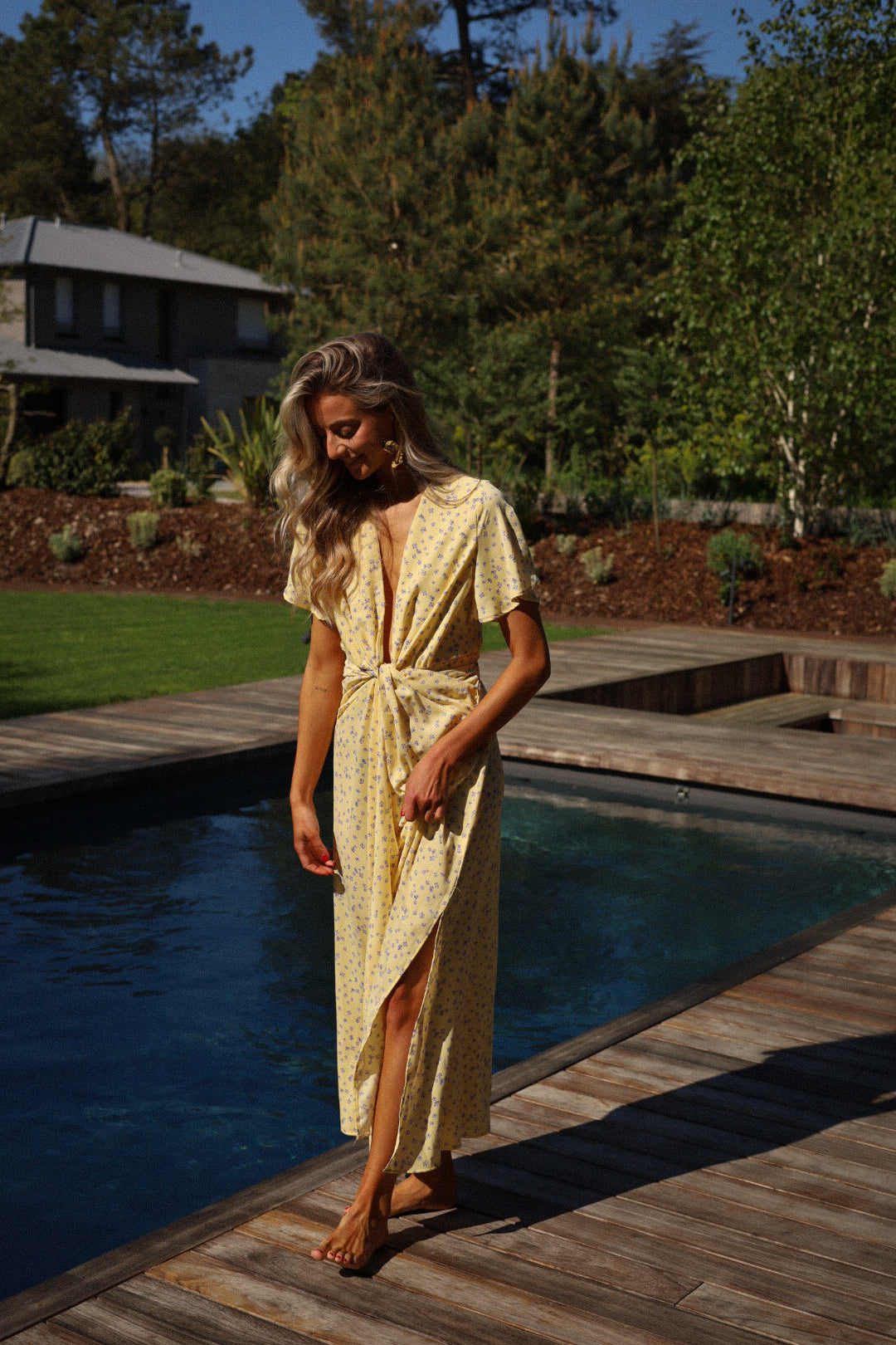 Capucine jaune - Robe fleurie