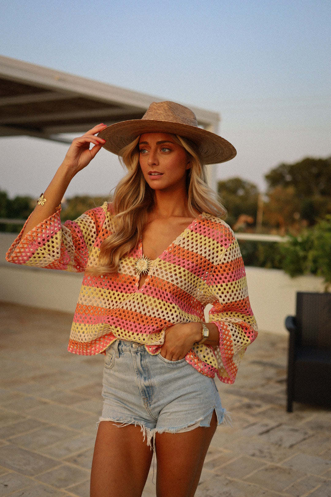 Simon coloré - Blouse crochet