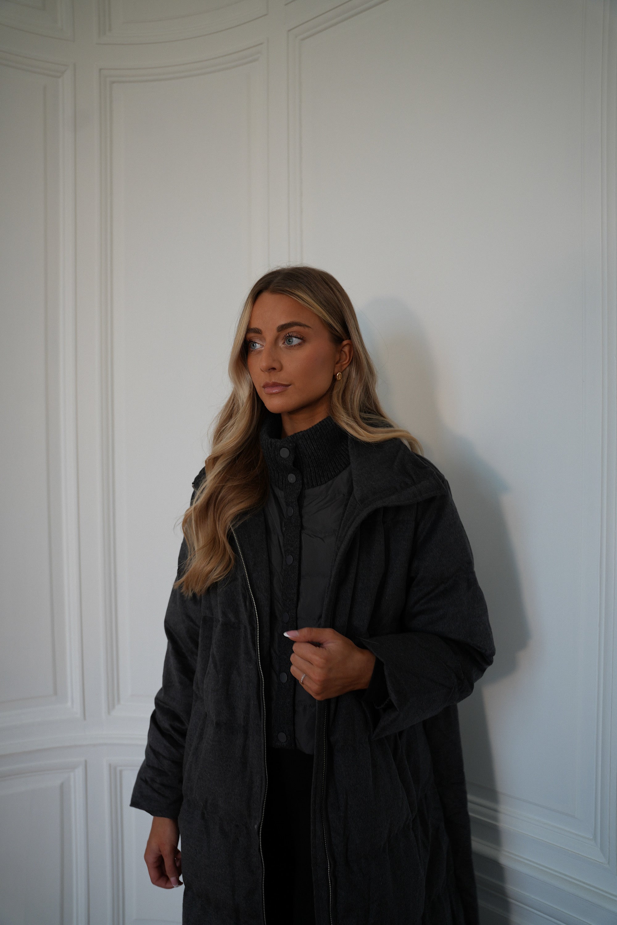 Justin gris - Manteau long