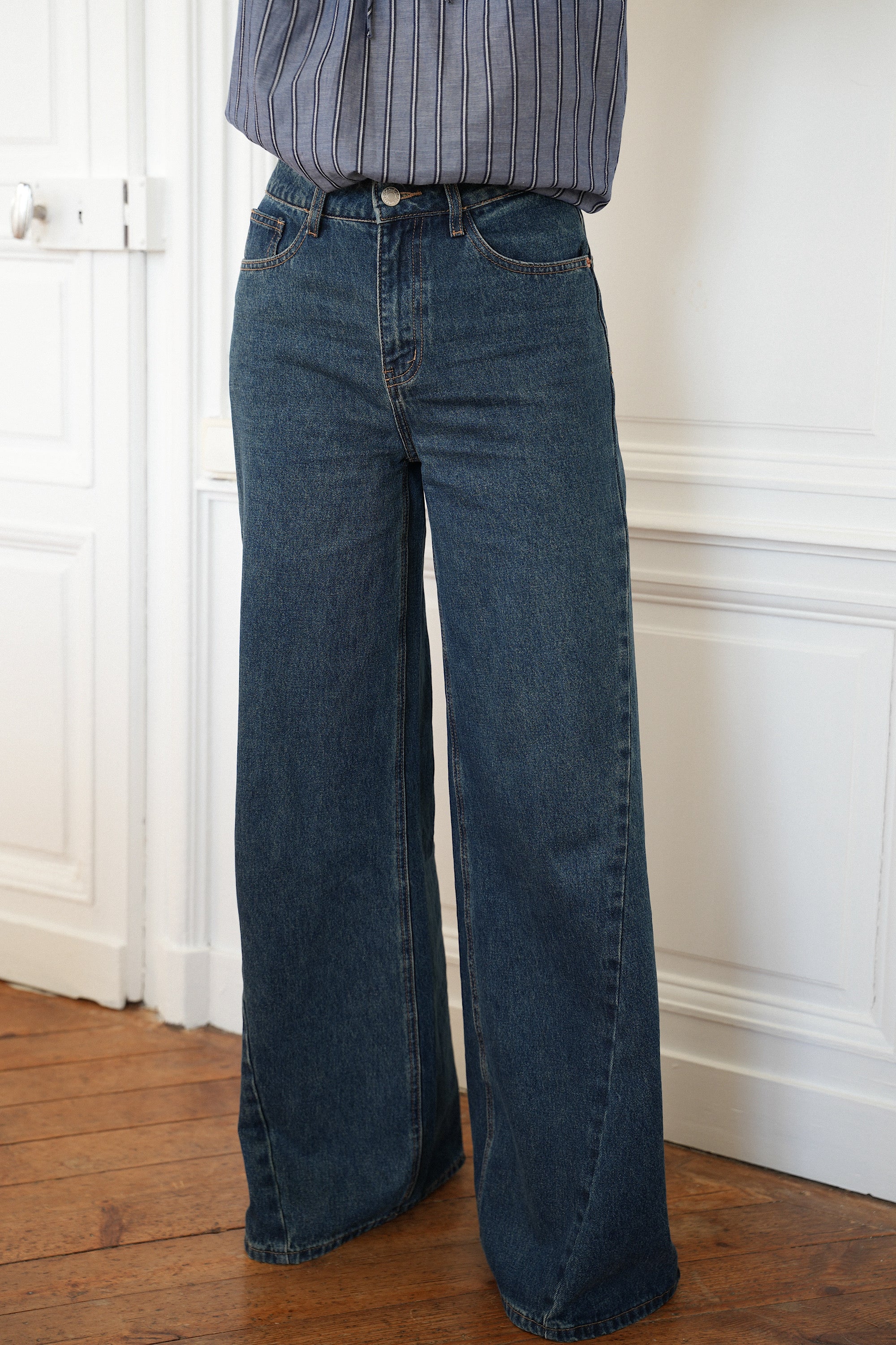 Josh bleu foncé - Jean évasé