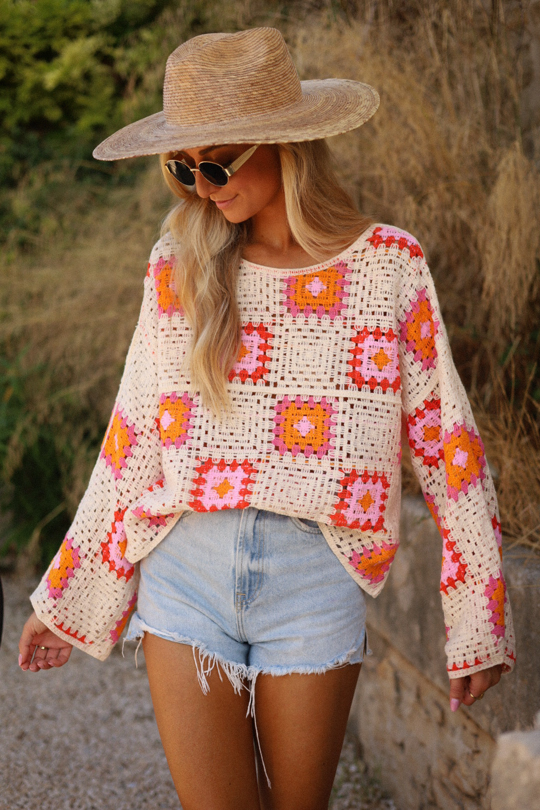 Ermione coloré - Pull crochet