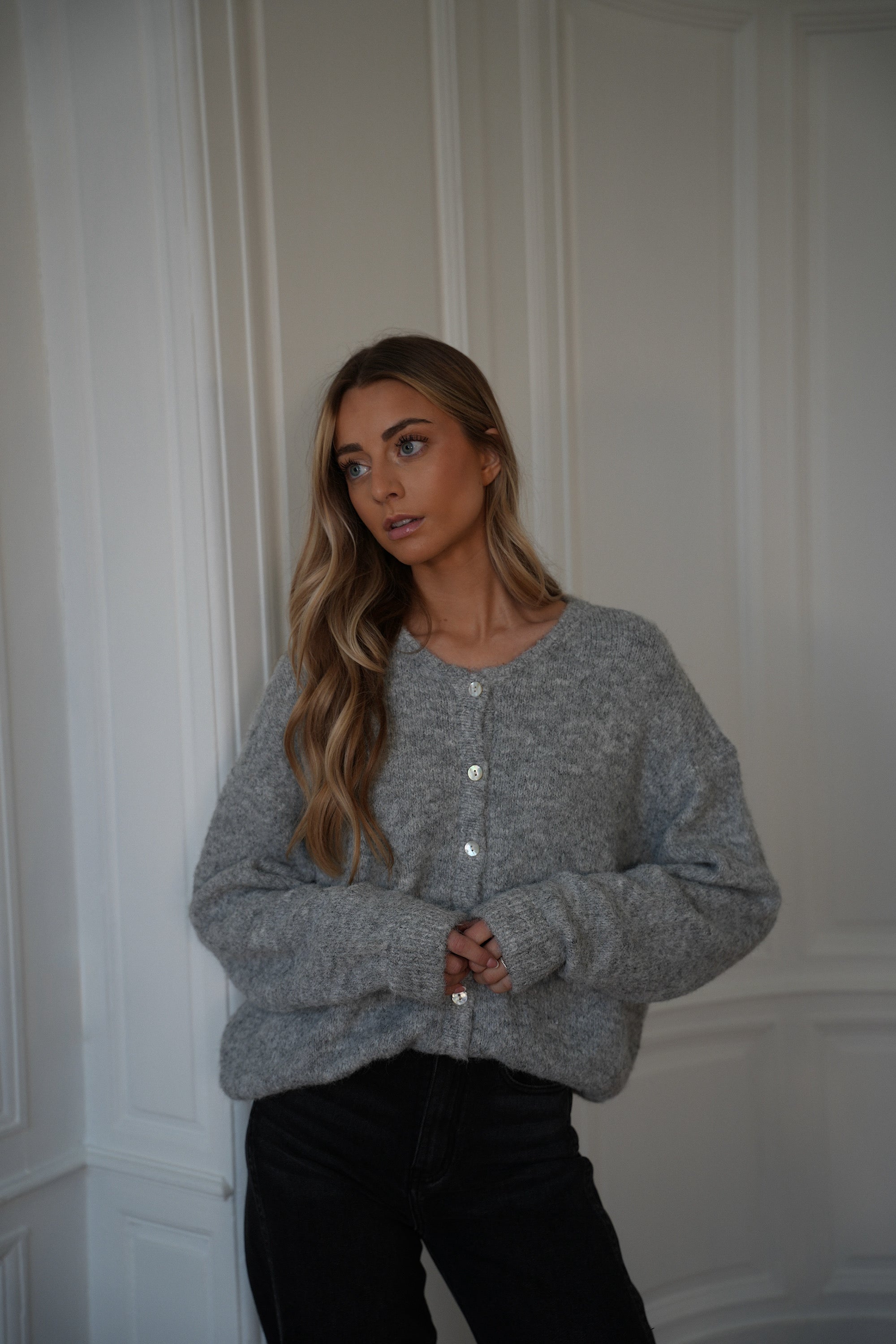 Catrina gris - Gilet ample