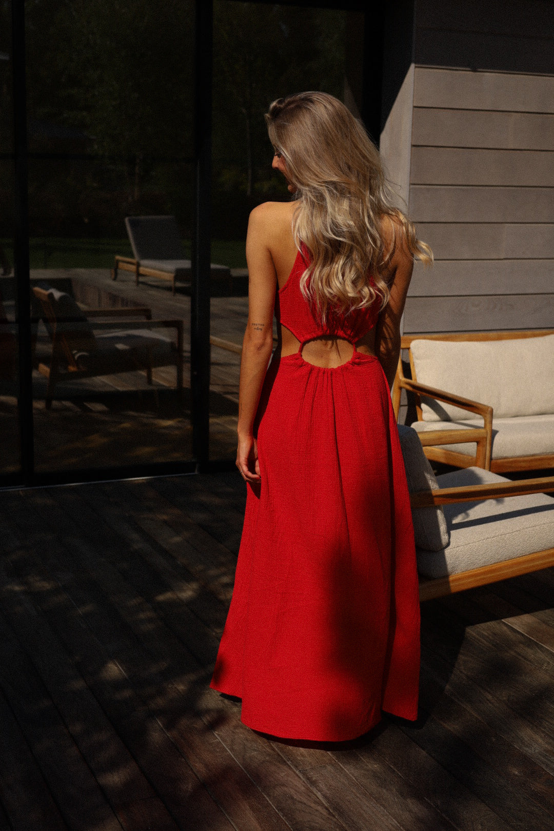 Muse rouge - Robe longue