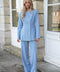 Erine bleu - Pantalon droit