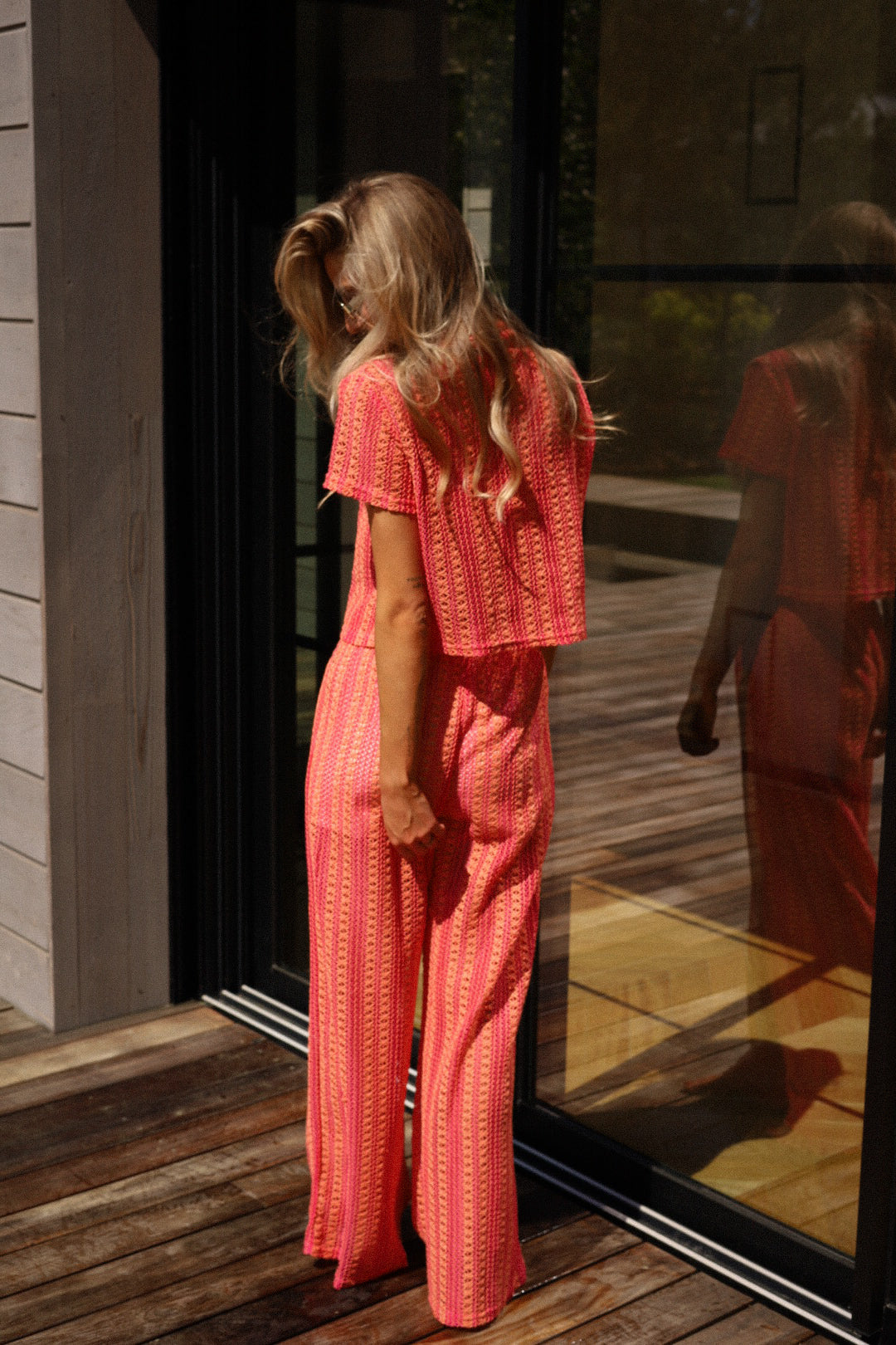 Coline rouge - Ensemble crochet