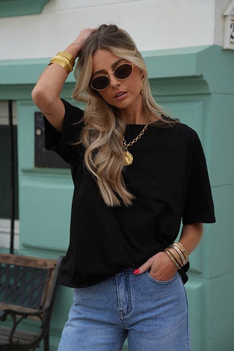 Soline noir - T-shirt ample