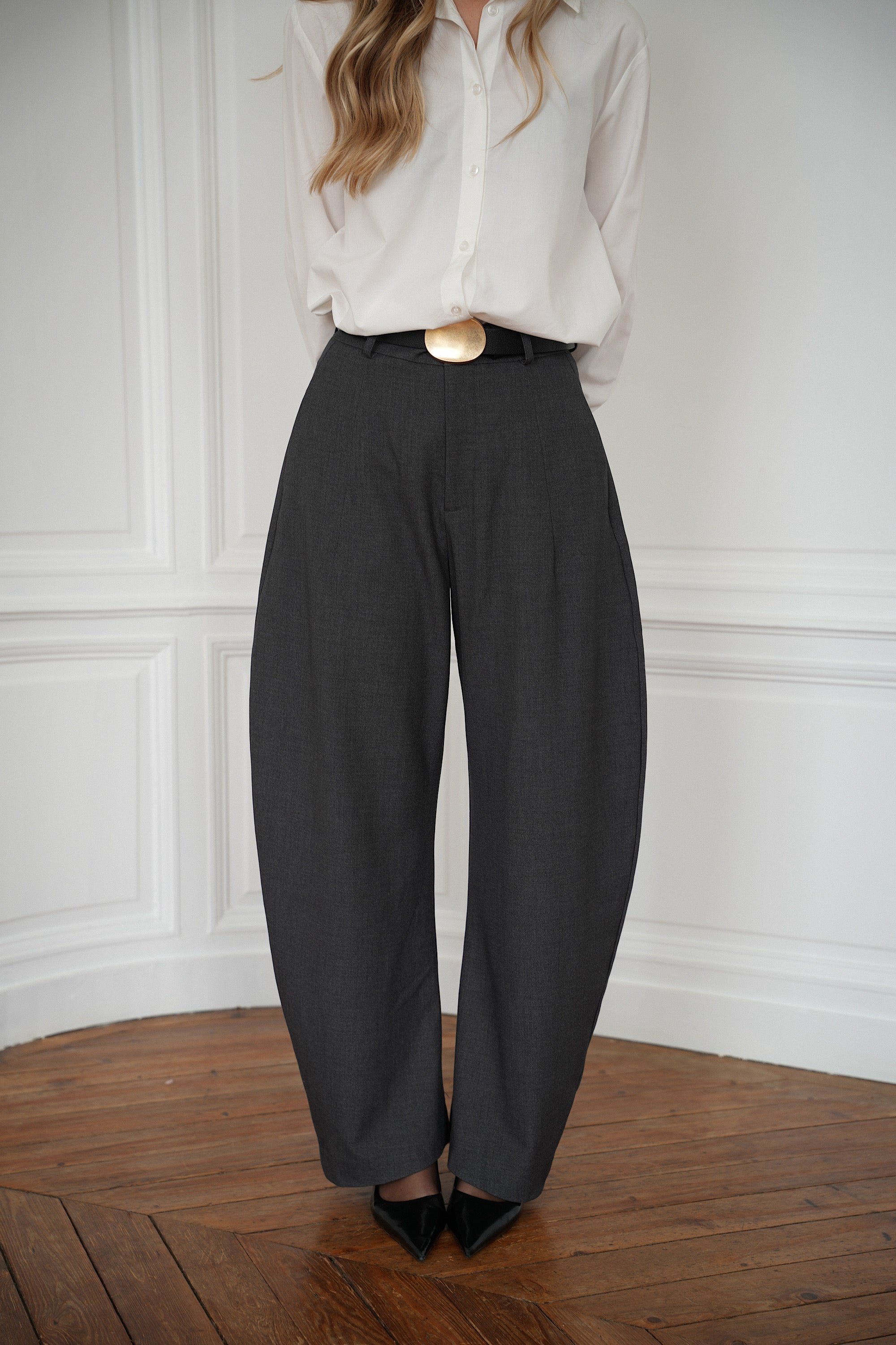 Cally gris - Pantalon ballon