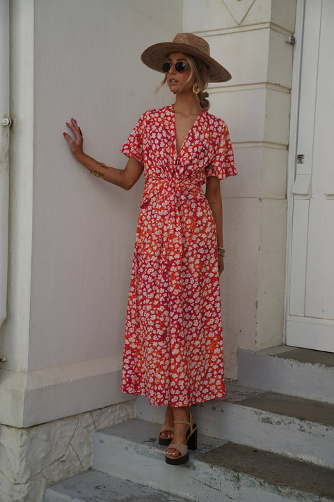 Zoeva fuschia - Robe fleurie