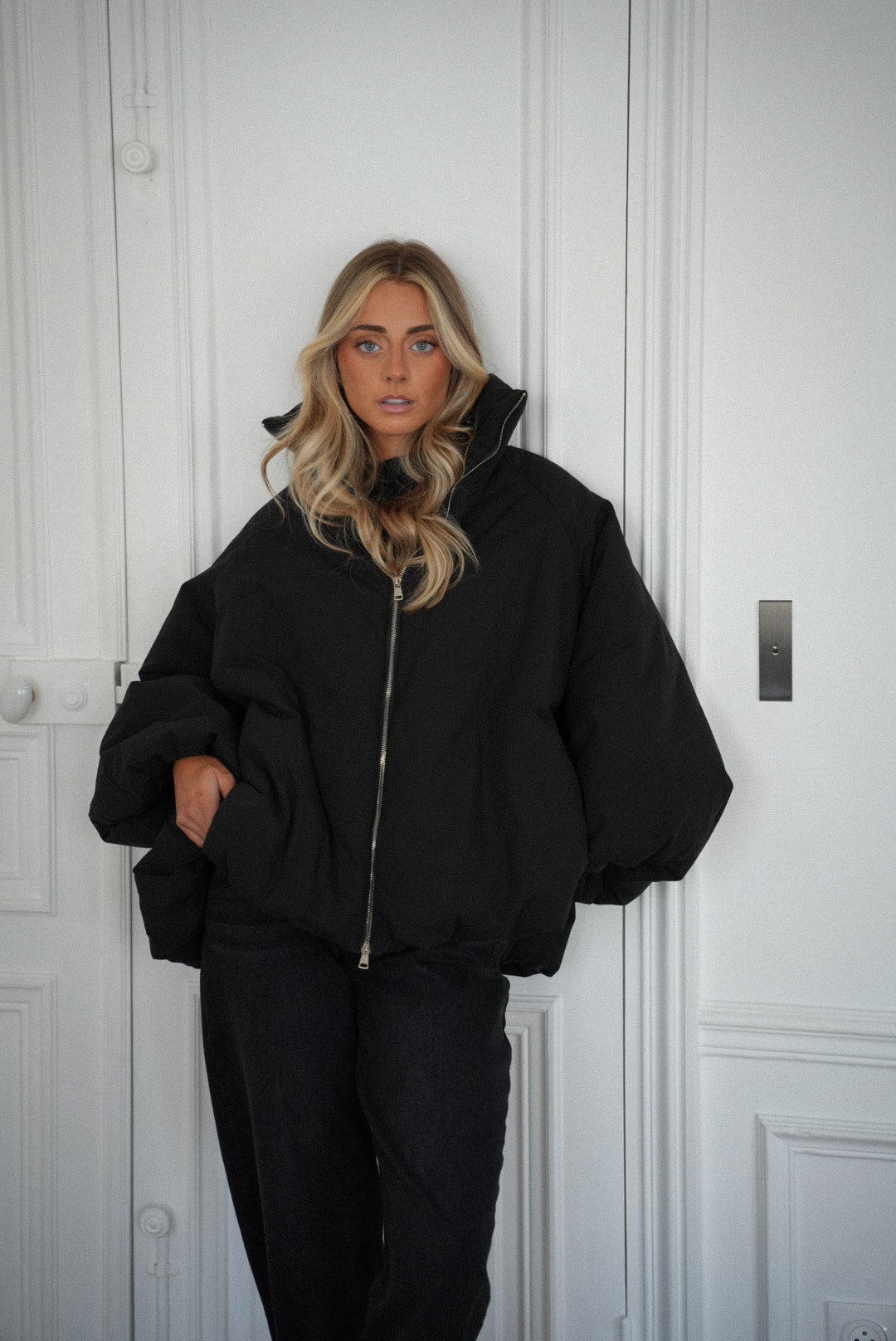 Montaine noir - Manteau oversize