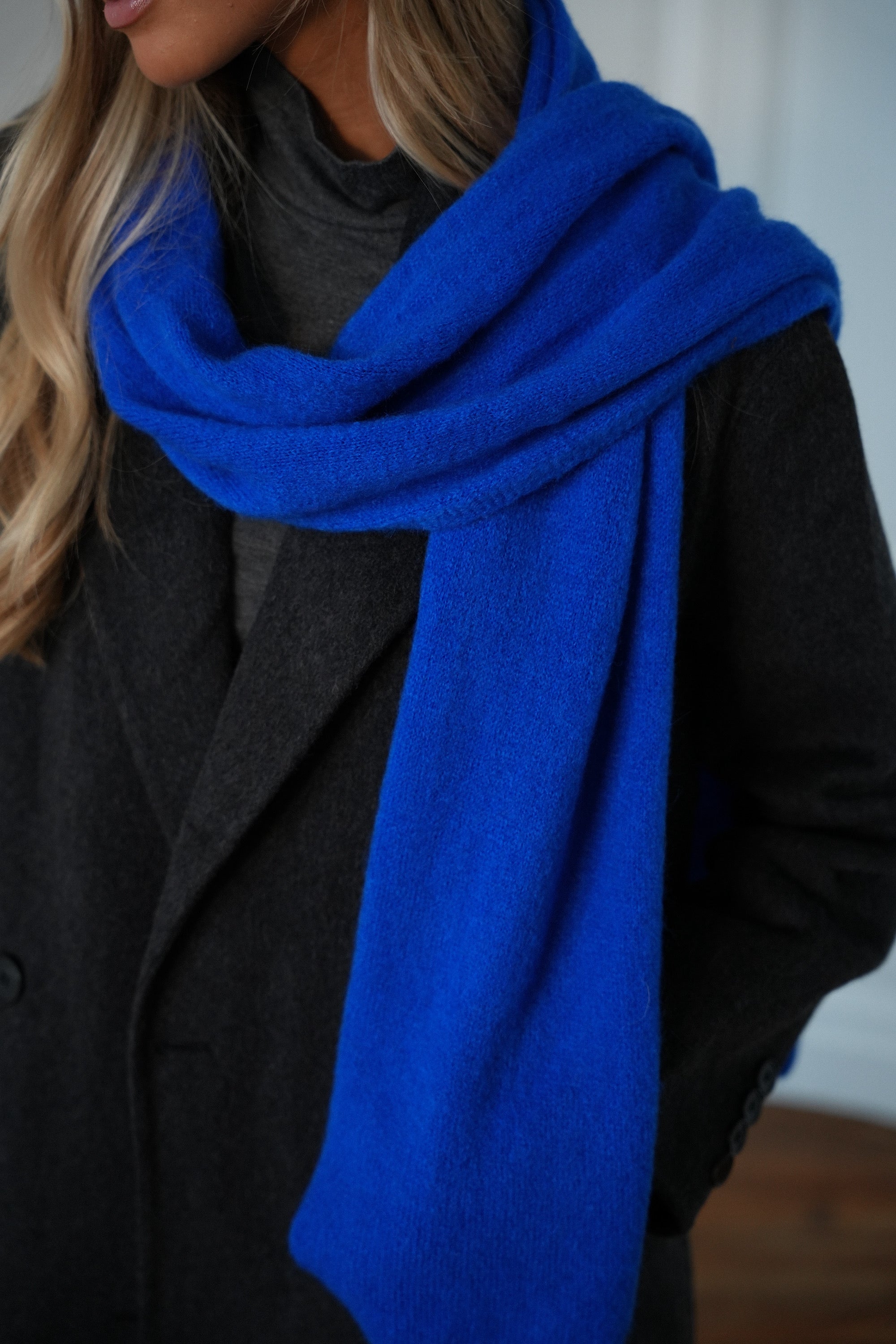 Jess bleu roi - Écharpe douce