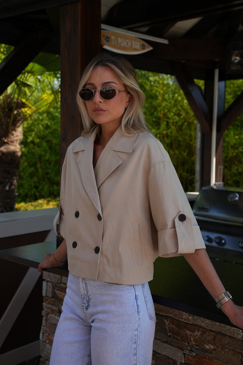 Zarra beige - Blouse trench