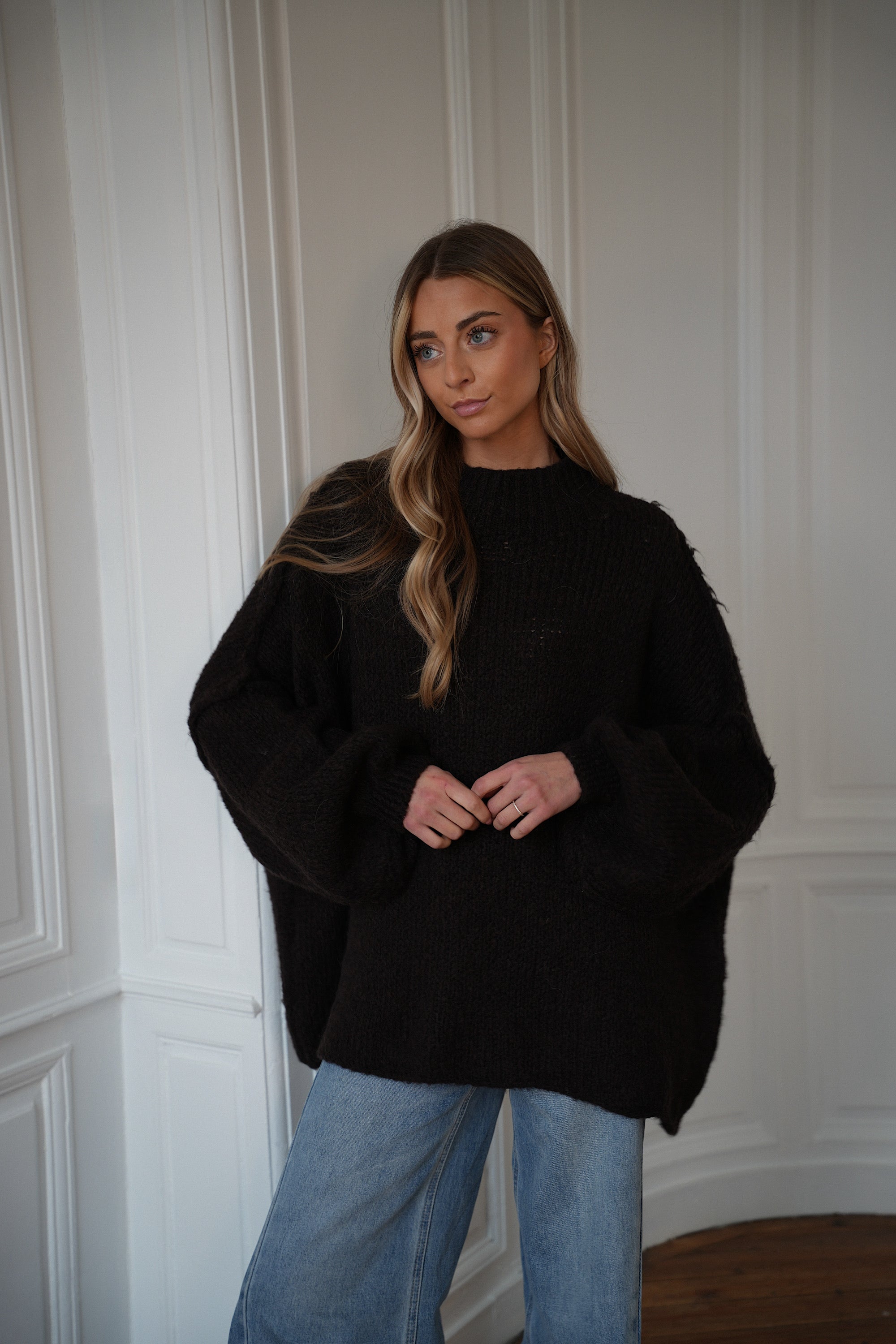 Liliane chocolat - Pull ample