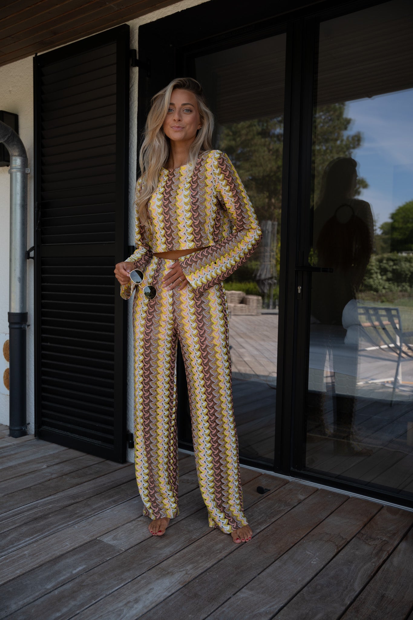 Pablo jaune - Pantalon crochet