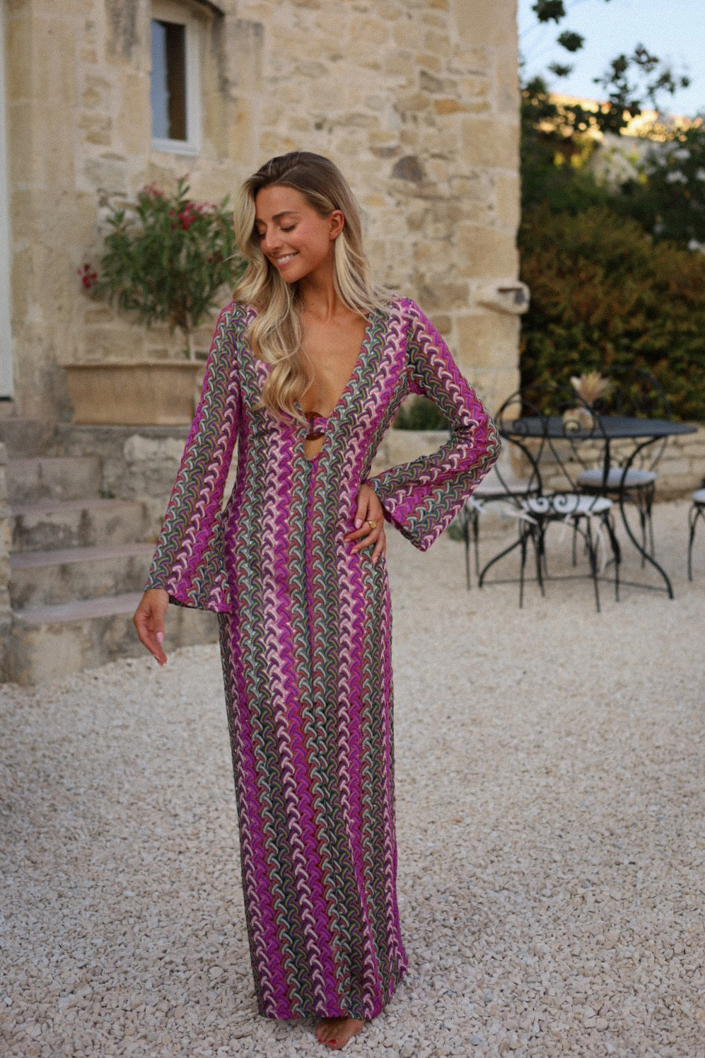 Shana violette - Robe crochet