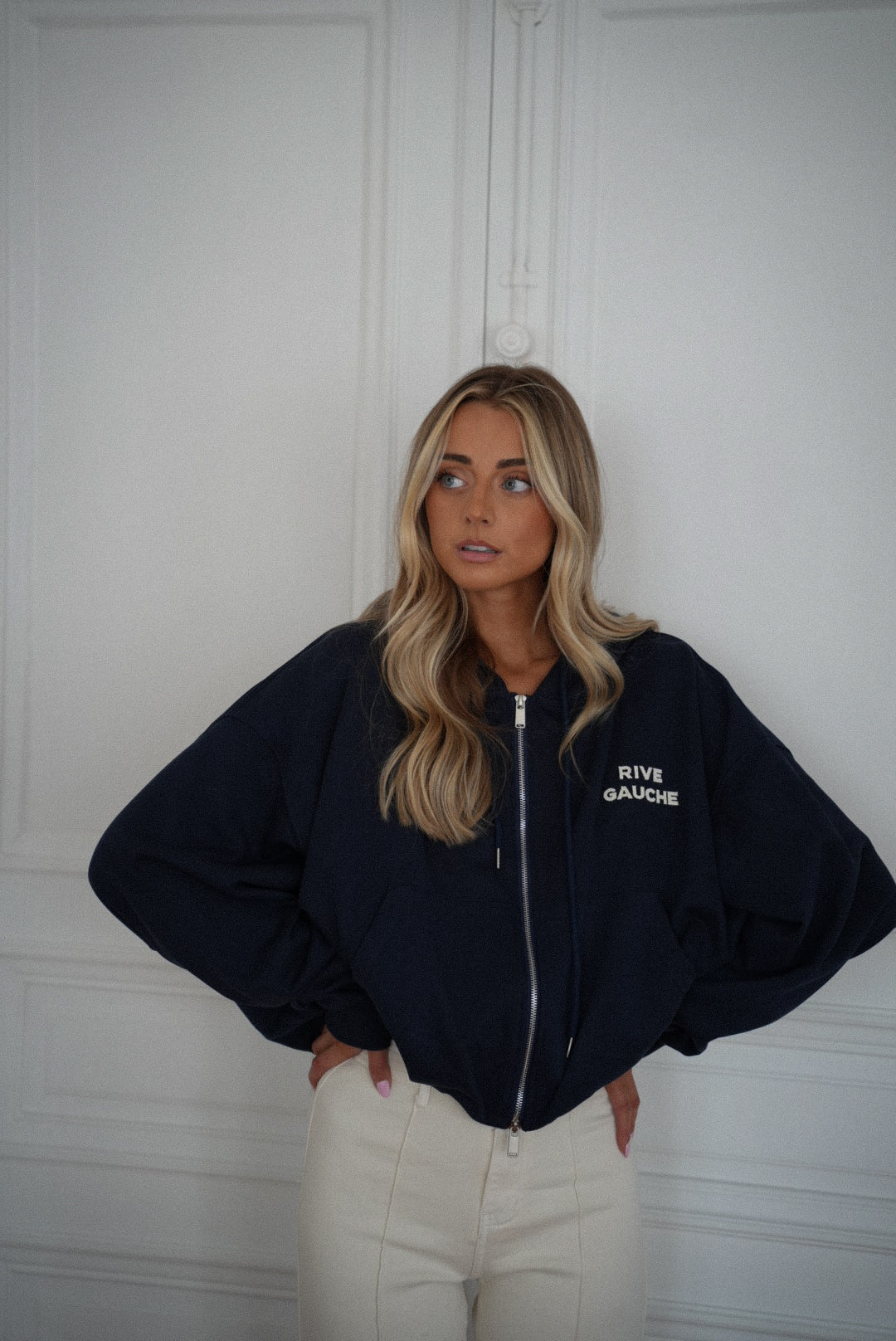 Ronan Marine - Sweat-shirt zippé