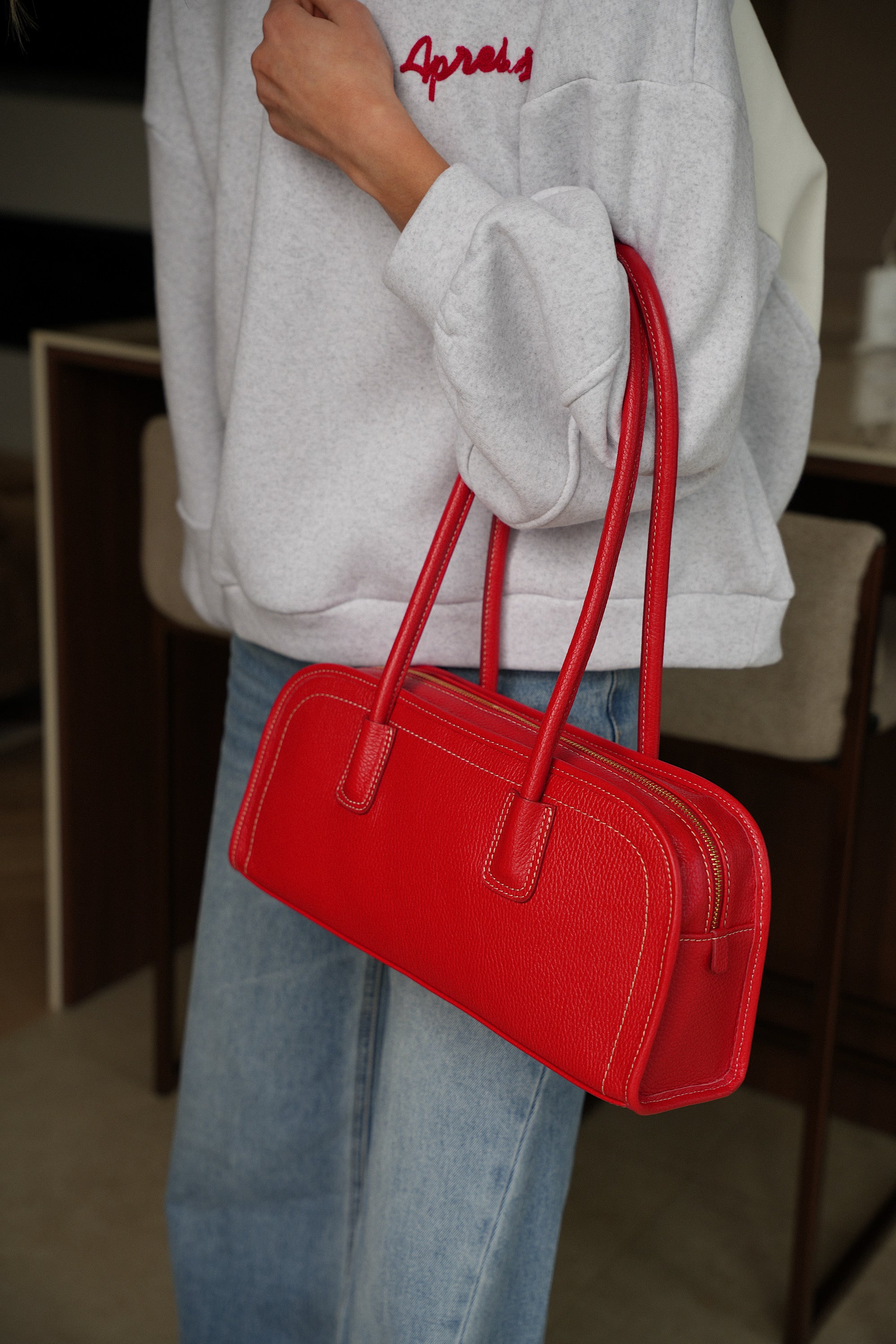 Nella rouge - Sac en cuir