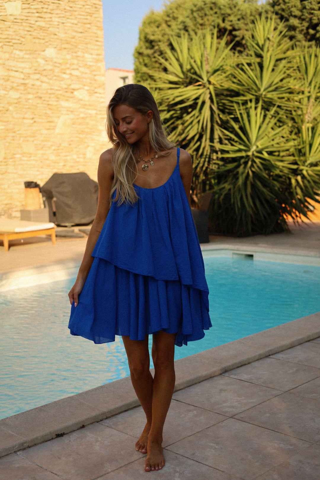 Marwa bleue - Robe ample