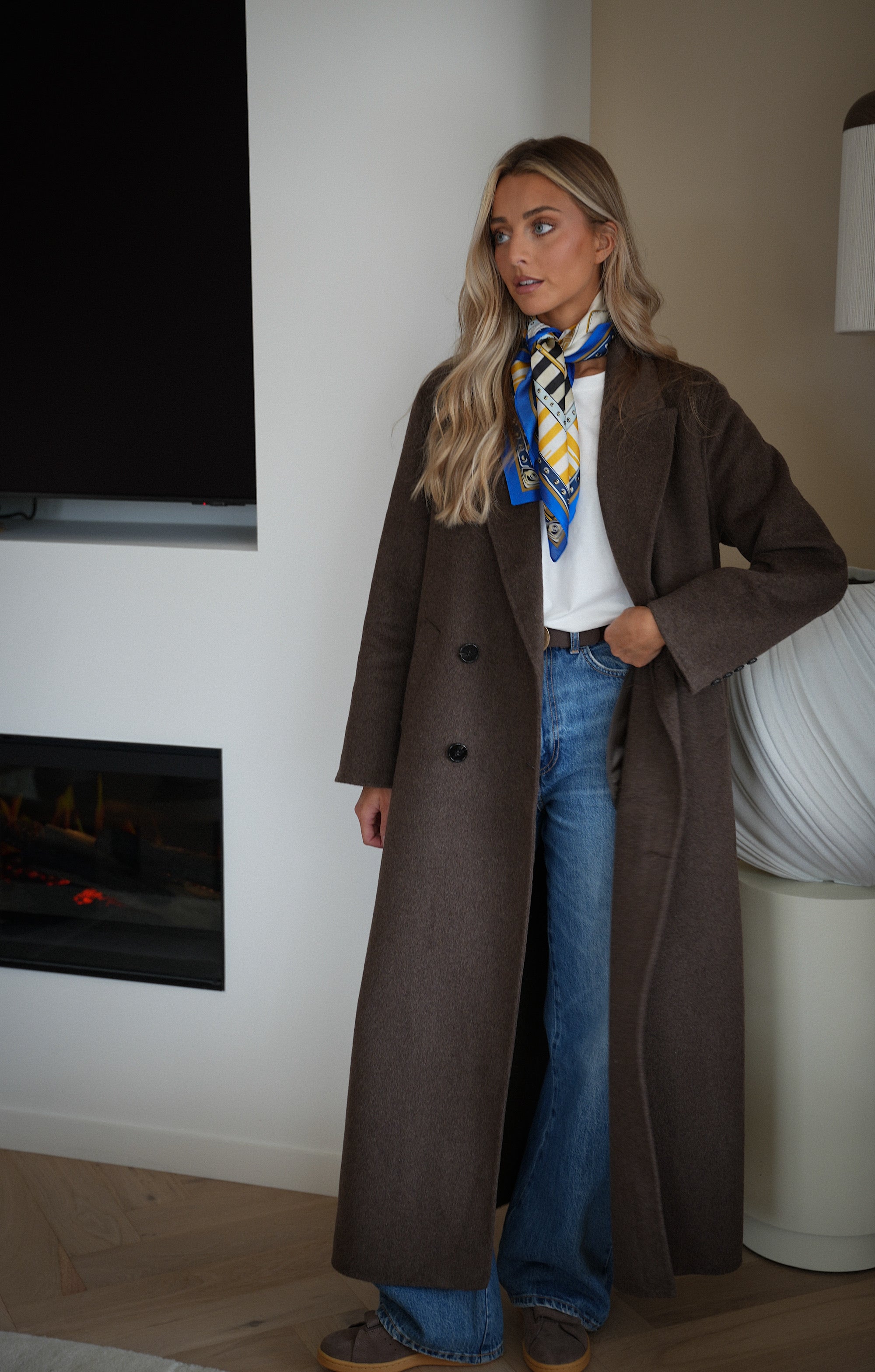 Isabel chocolat - Manteau long