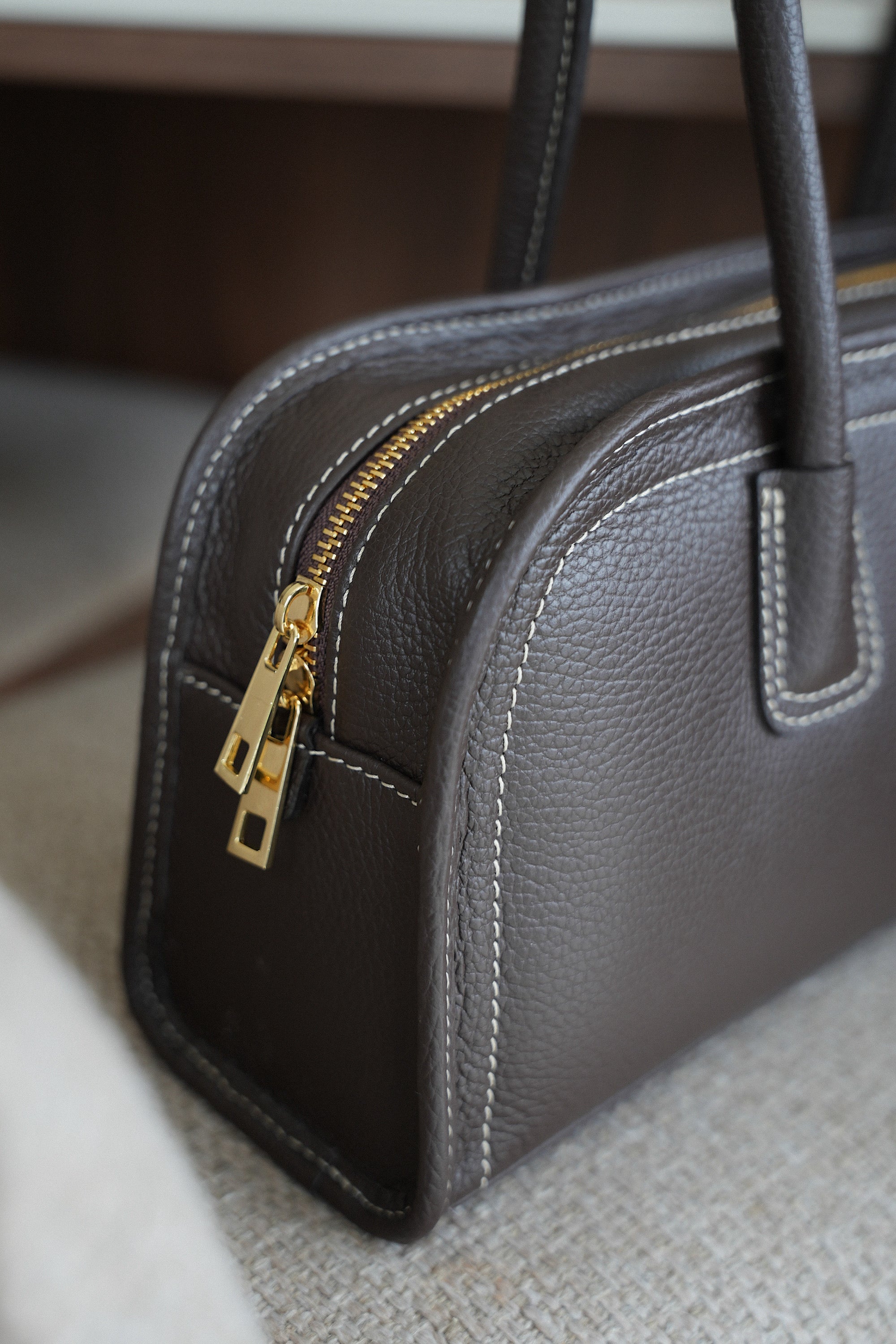 Nella chocolat - Sac en cuir