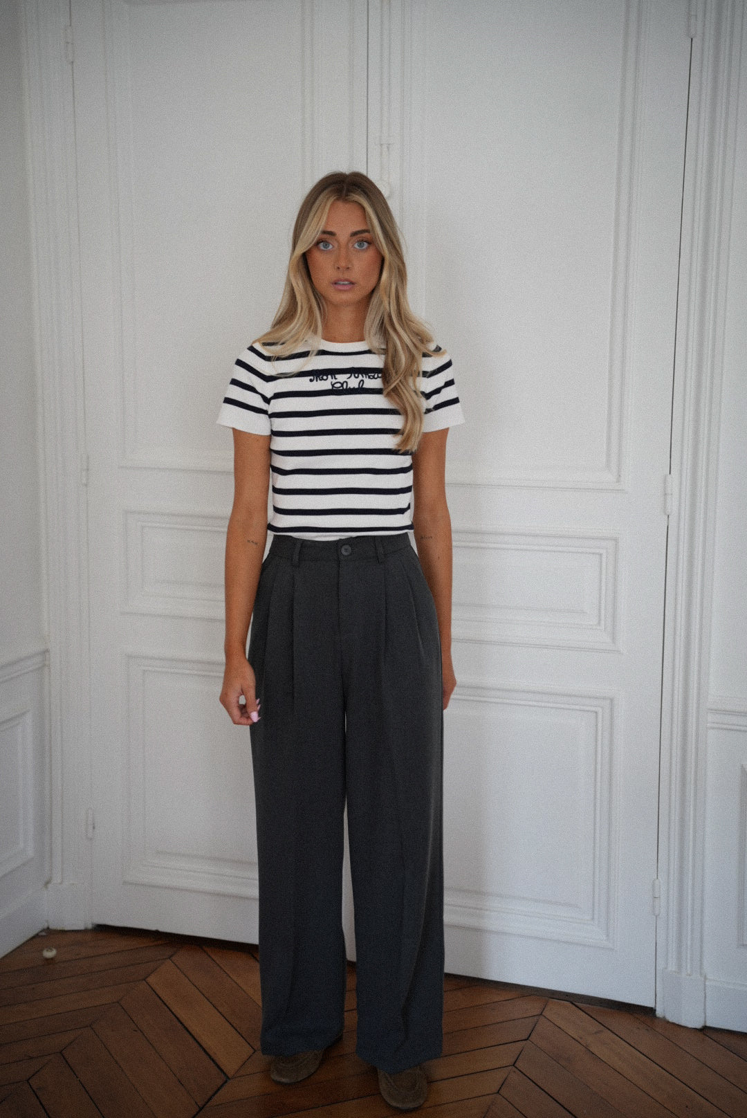 Laly marine - T-shirt rayé