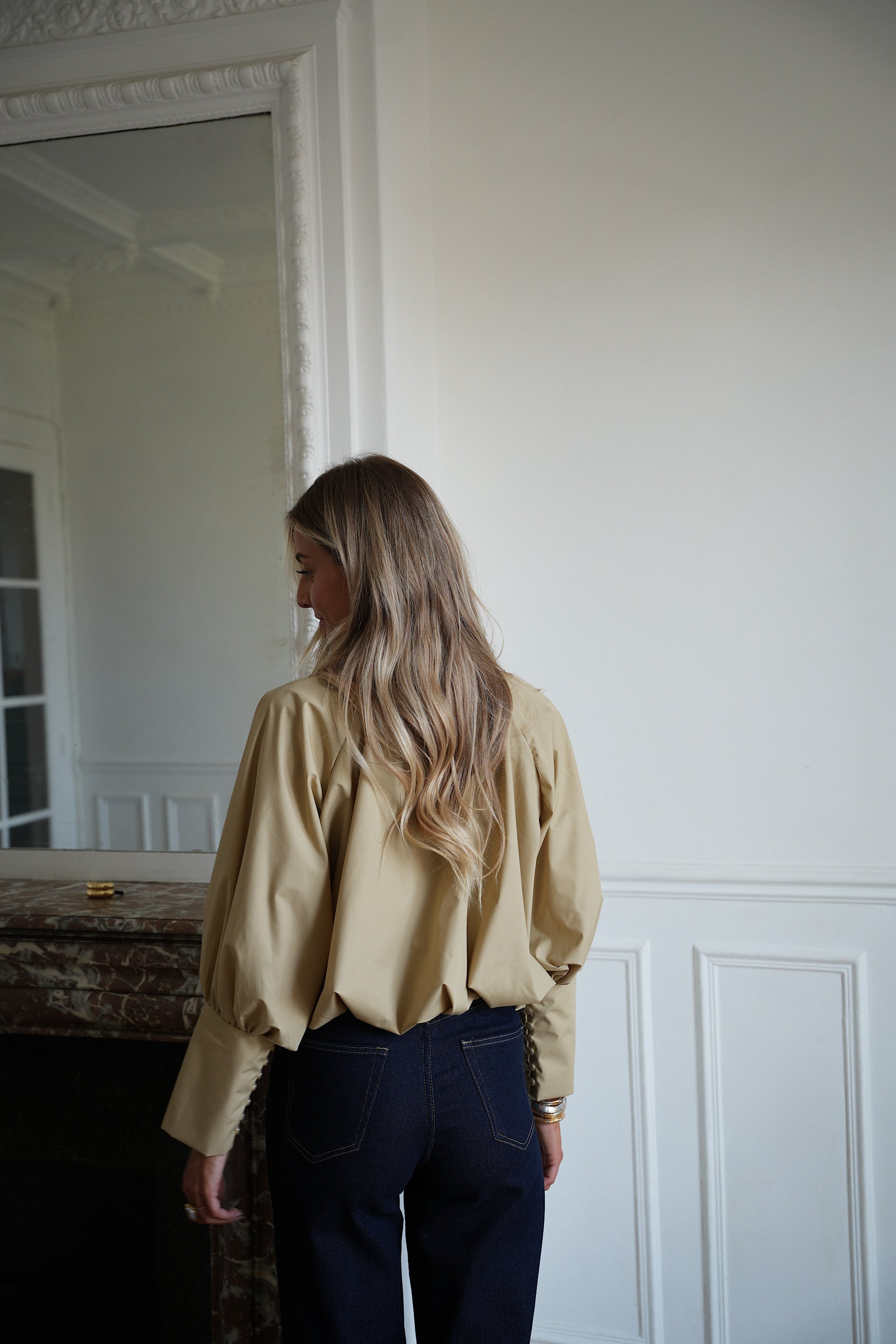 Alice olive - Blouse ballon