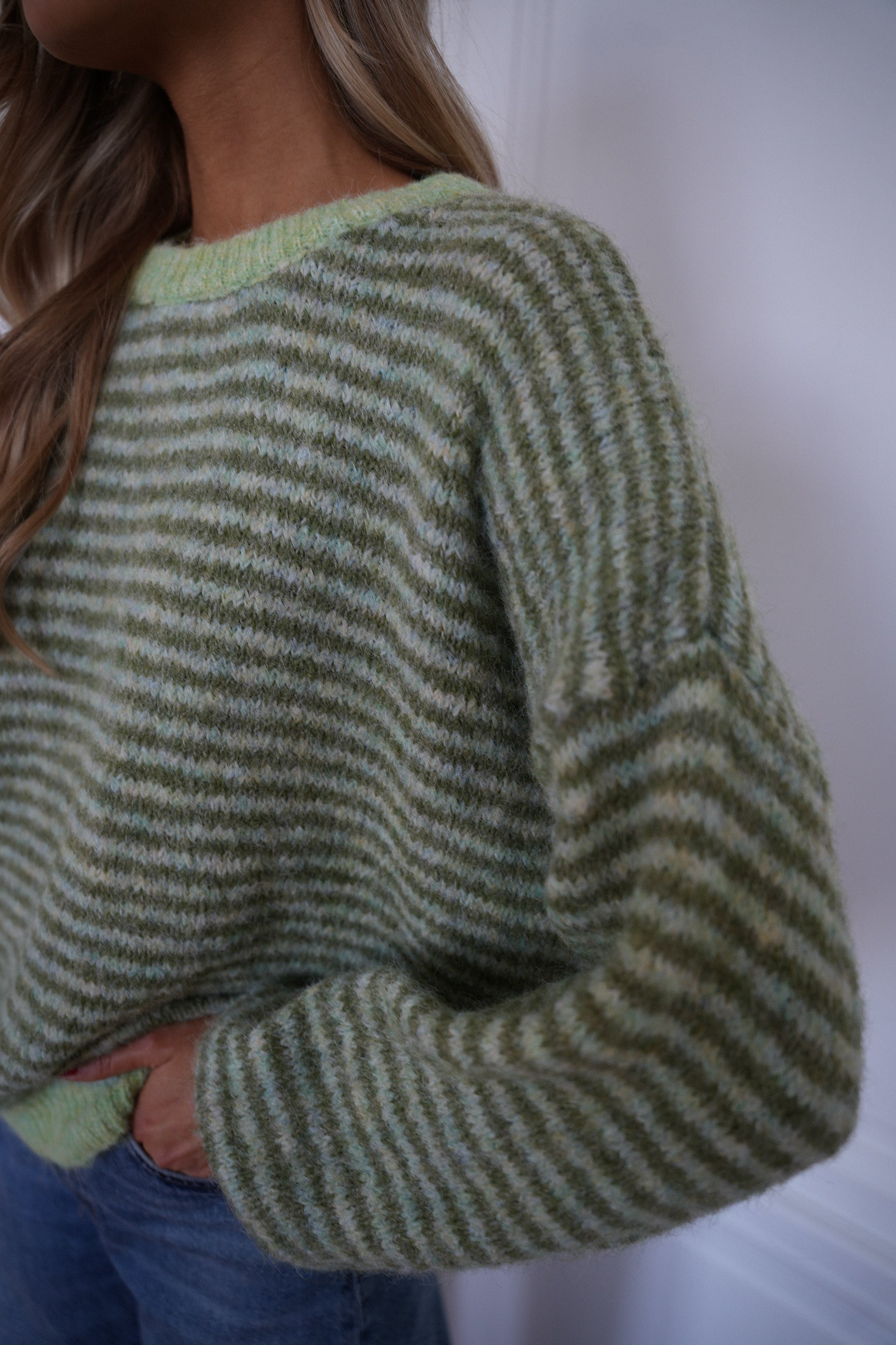 Bonny vert - Pull rayé