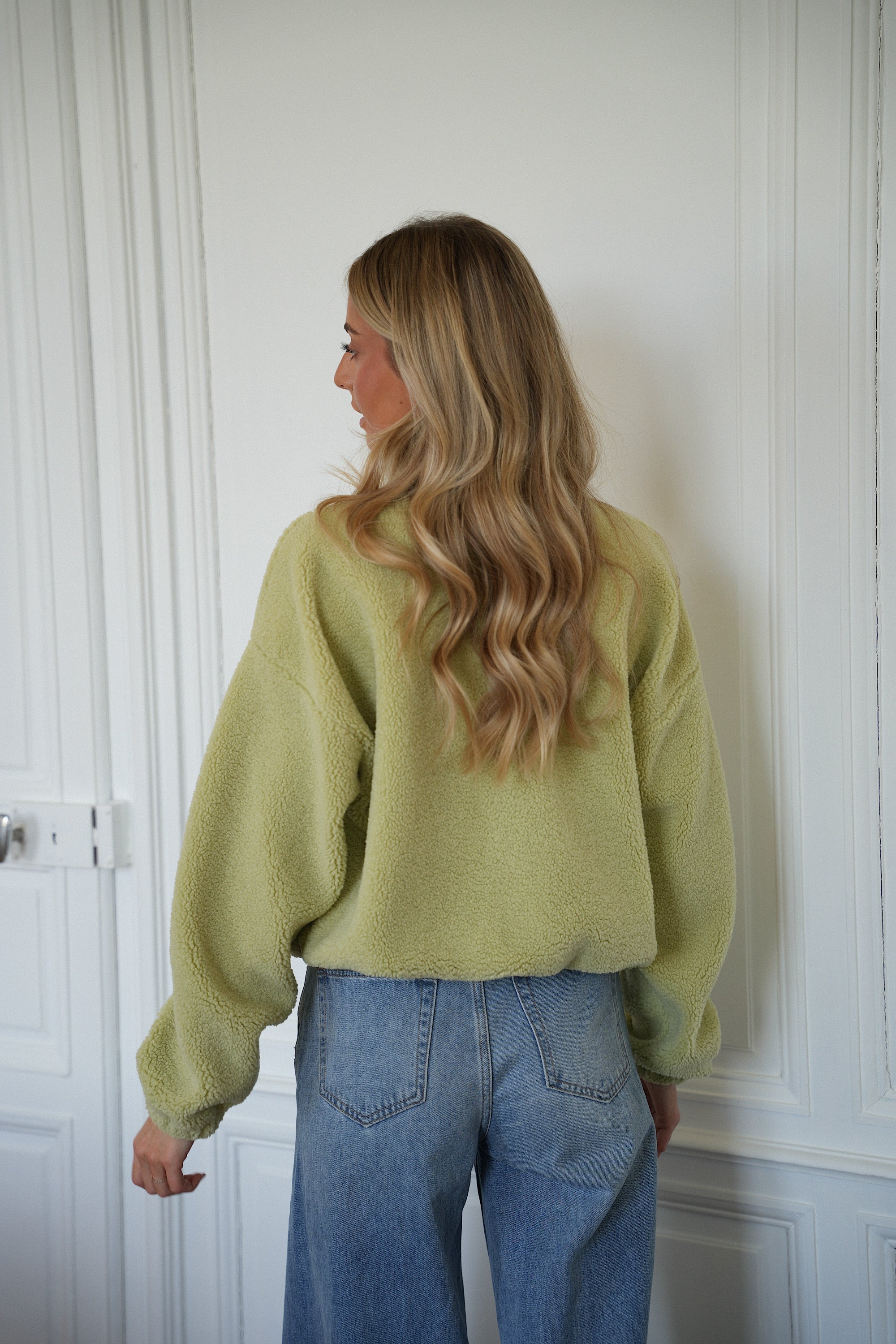 Lydie vert anis - Veste polaire