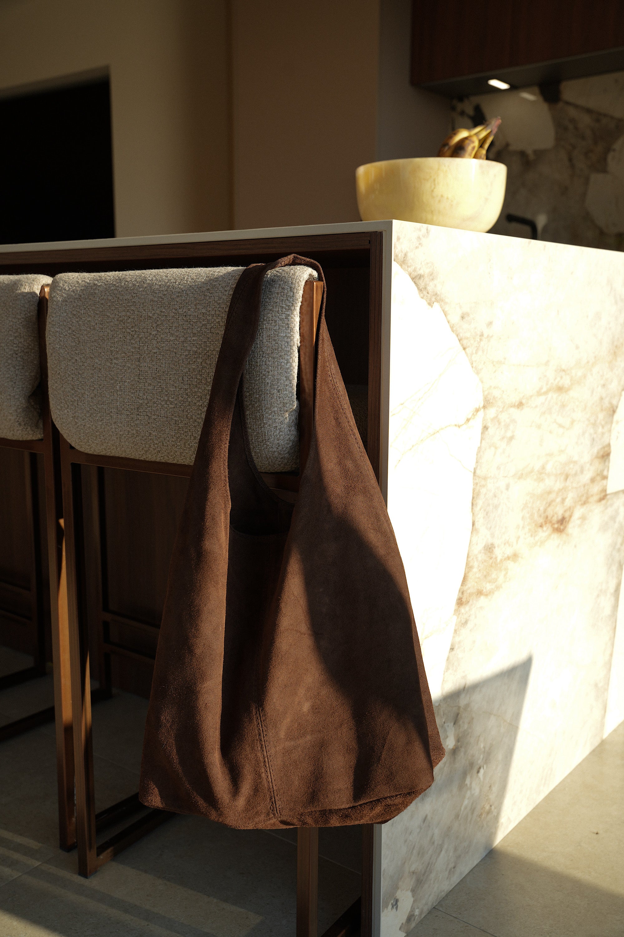 Lina chocolat - Sac en cuir