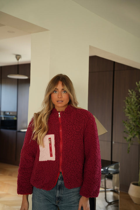 Judie rouge - Veste polaire