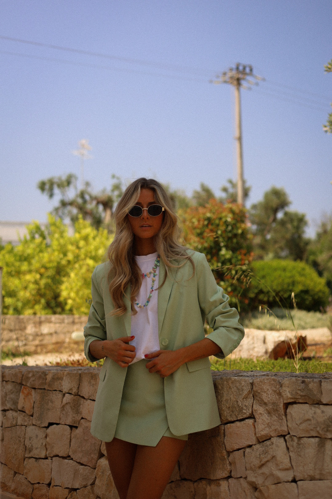 Nancy verte - Veste blazer