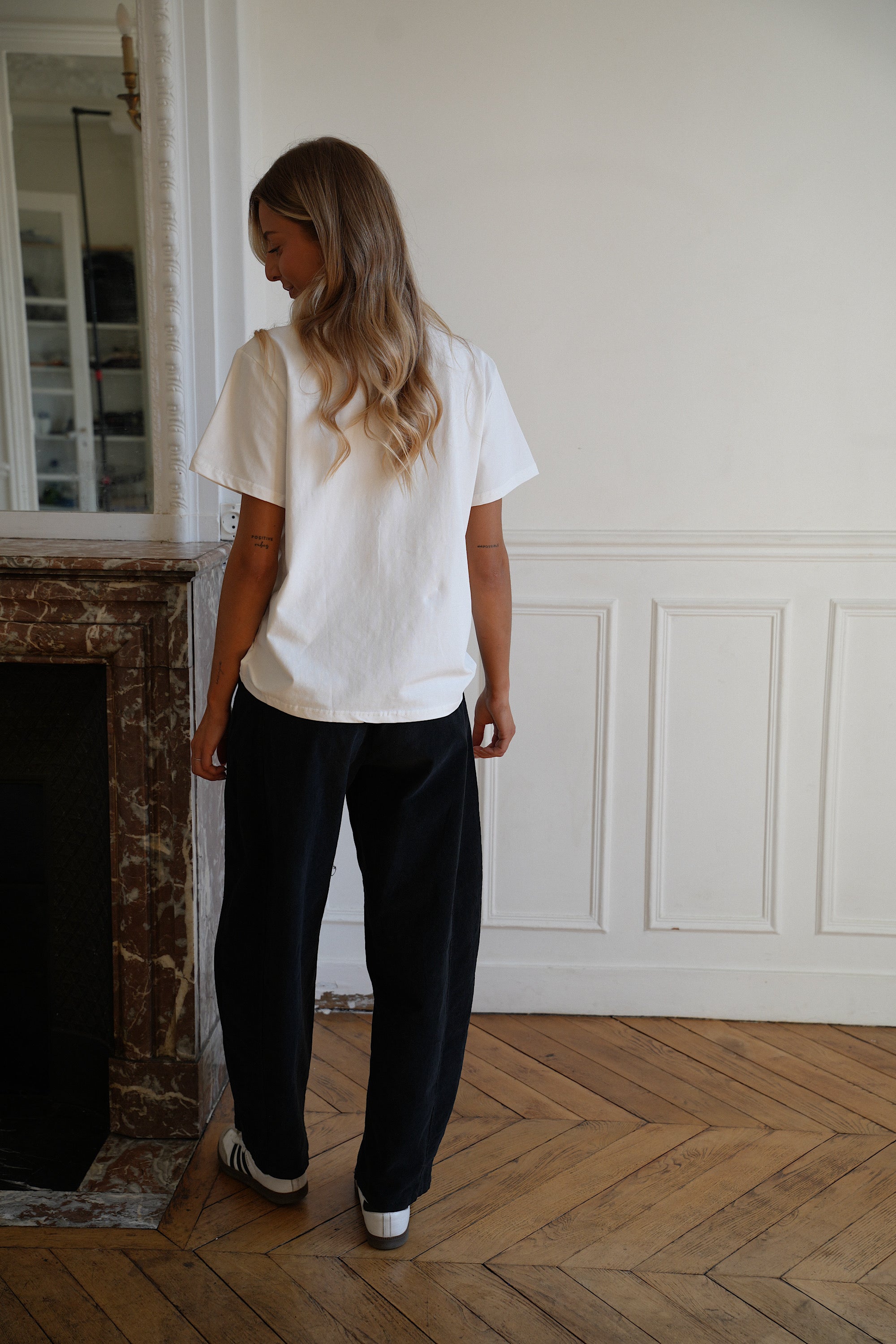 Elly noir - Pantalon velours
