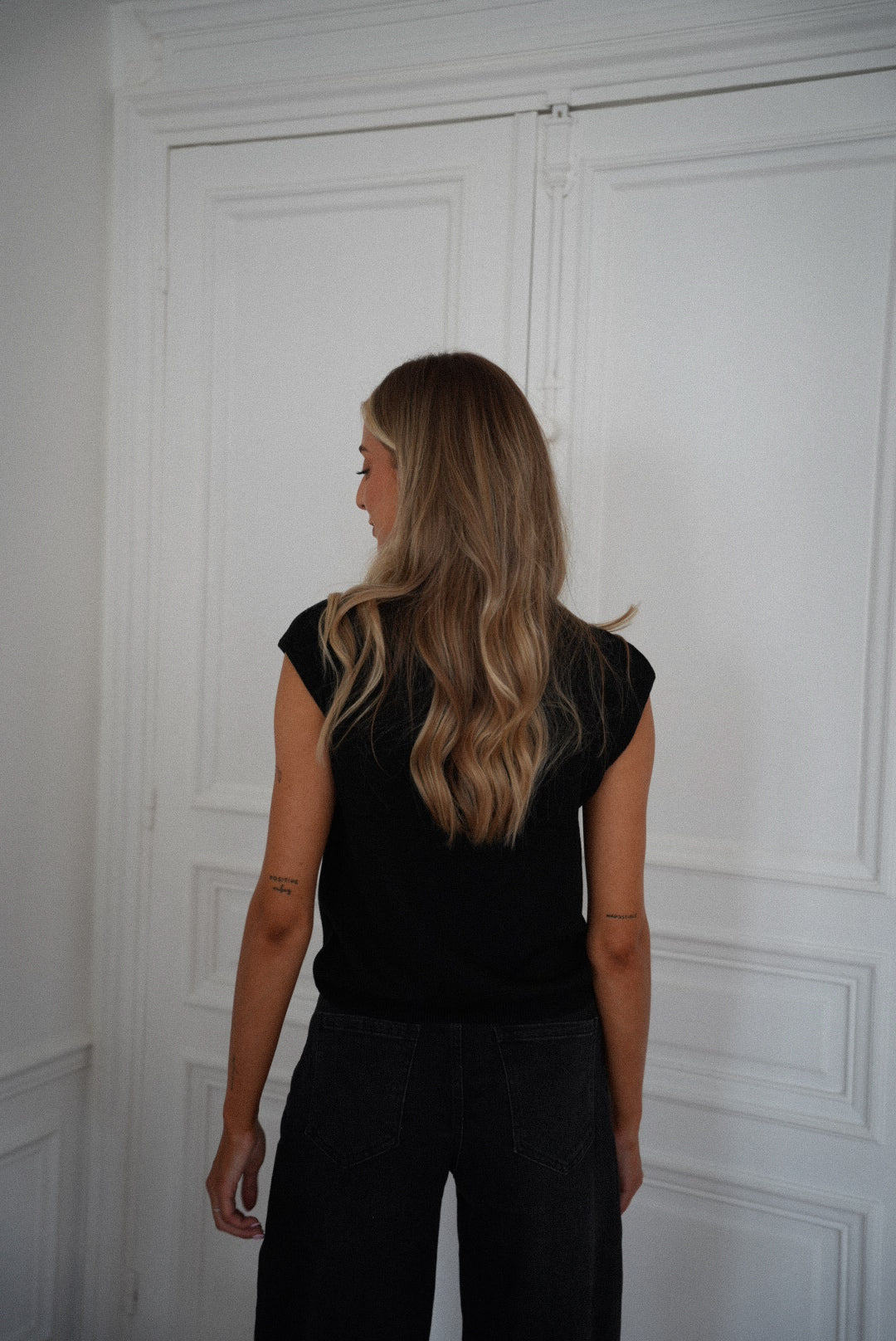Joana noir - Top sans manches