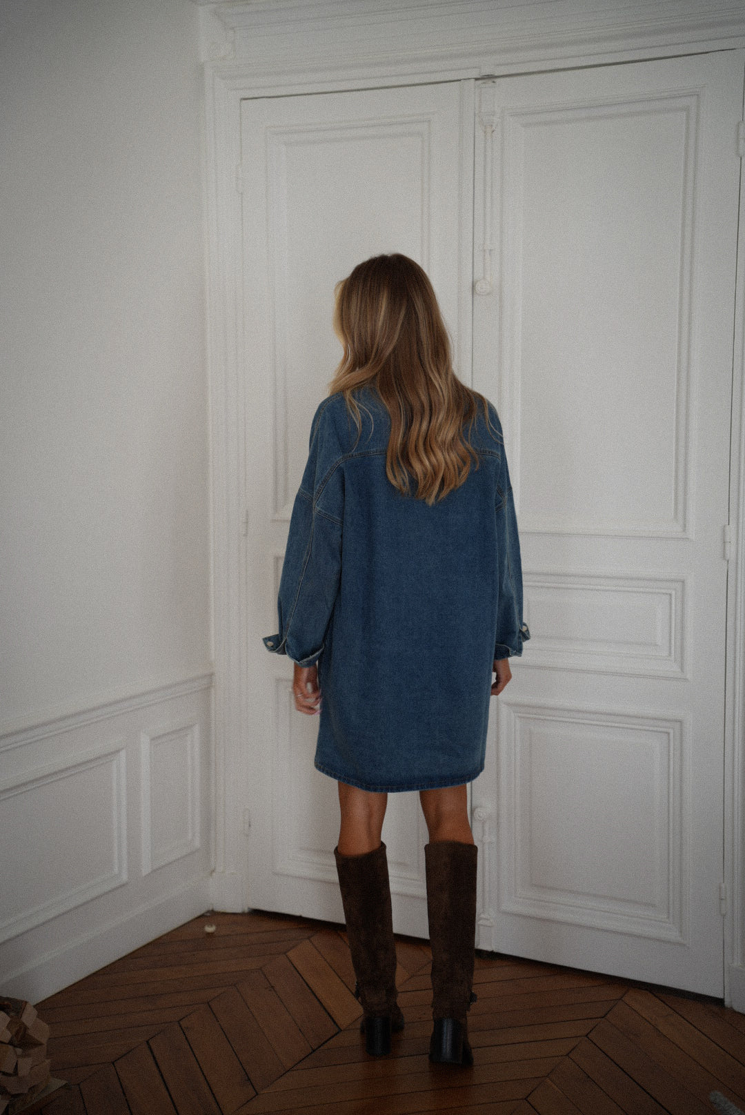 Sateen bleue - Robe en jean